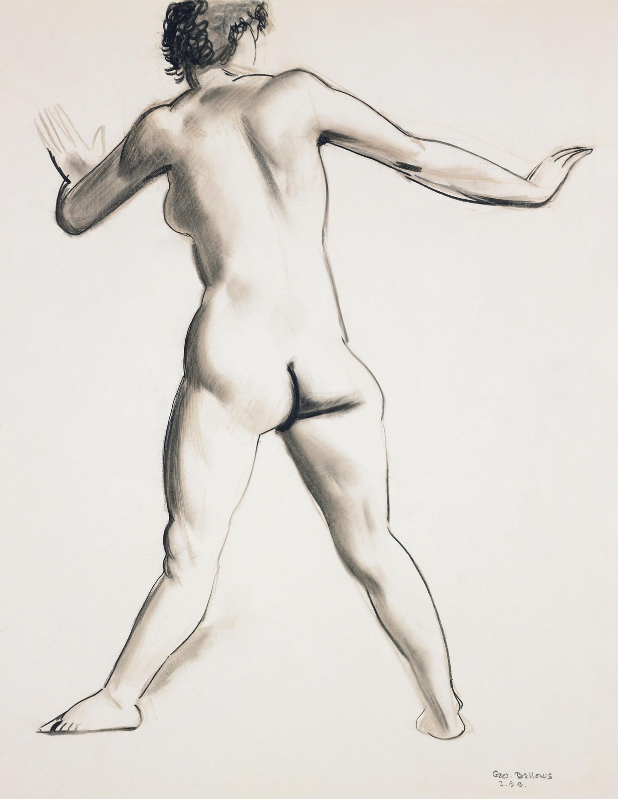 Figurative Study Charcoal Nude Wall Art