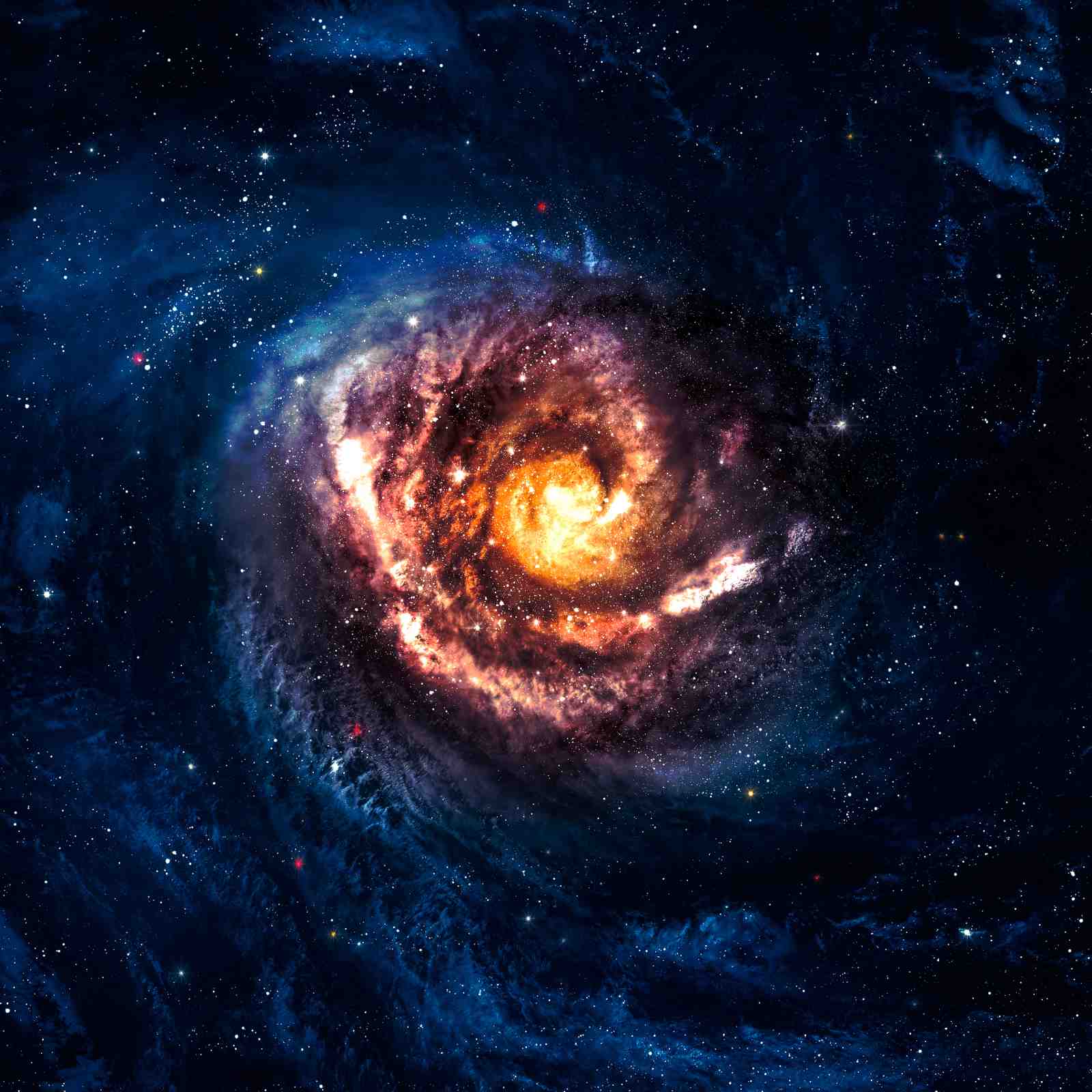 Stunning Galaxy Spiral Wall Art - Space Art