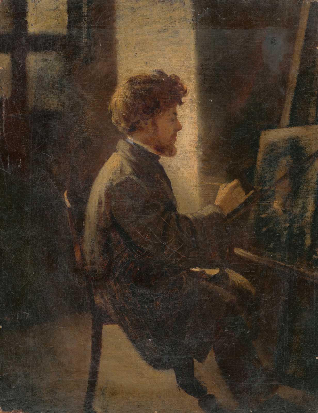 Artist at Work Vintage Portrait Wall Art