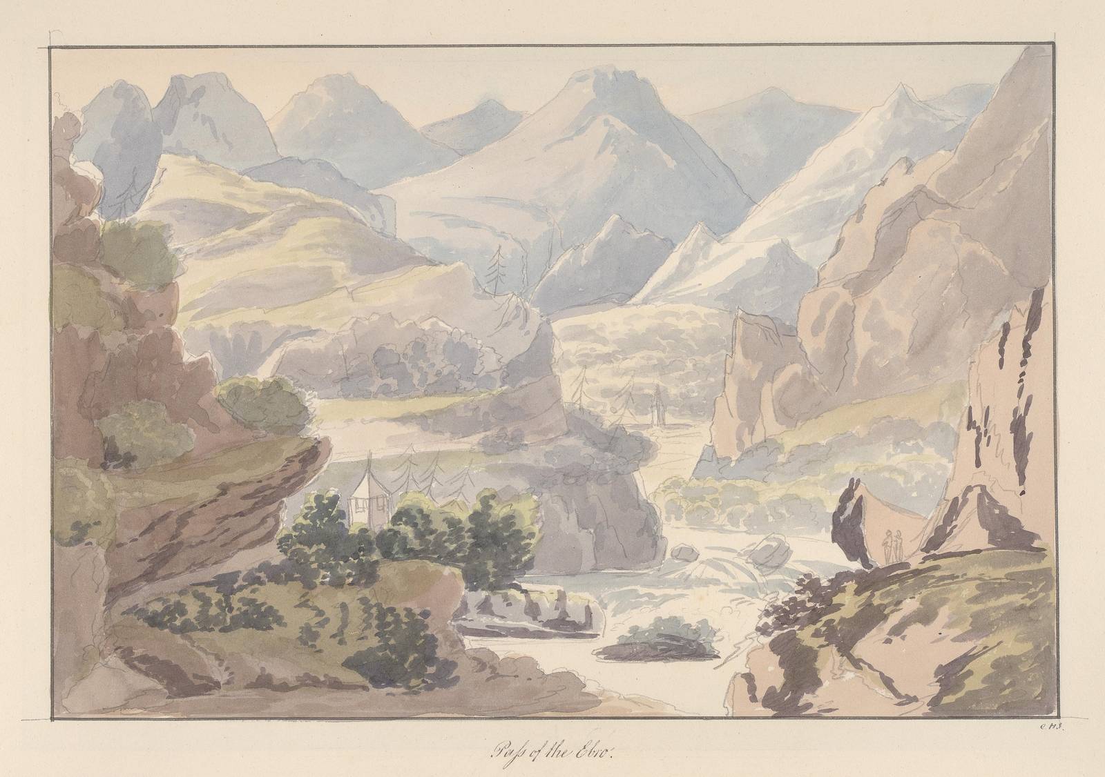 Scenic Mountain Valley Landscape Wall Art