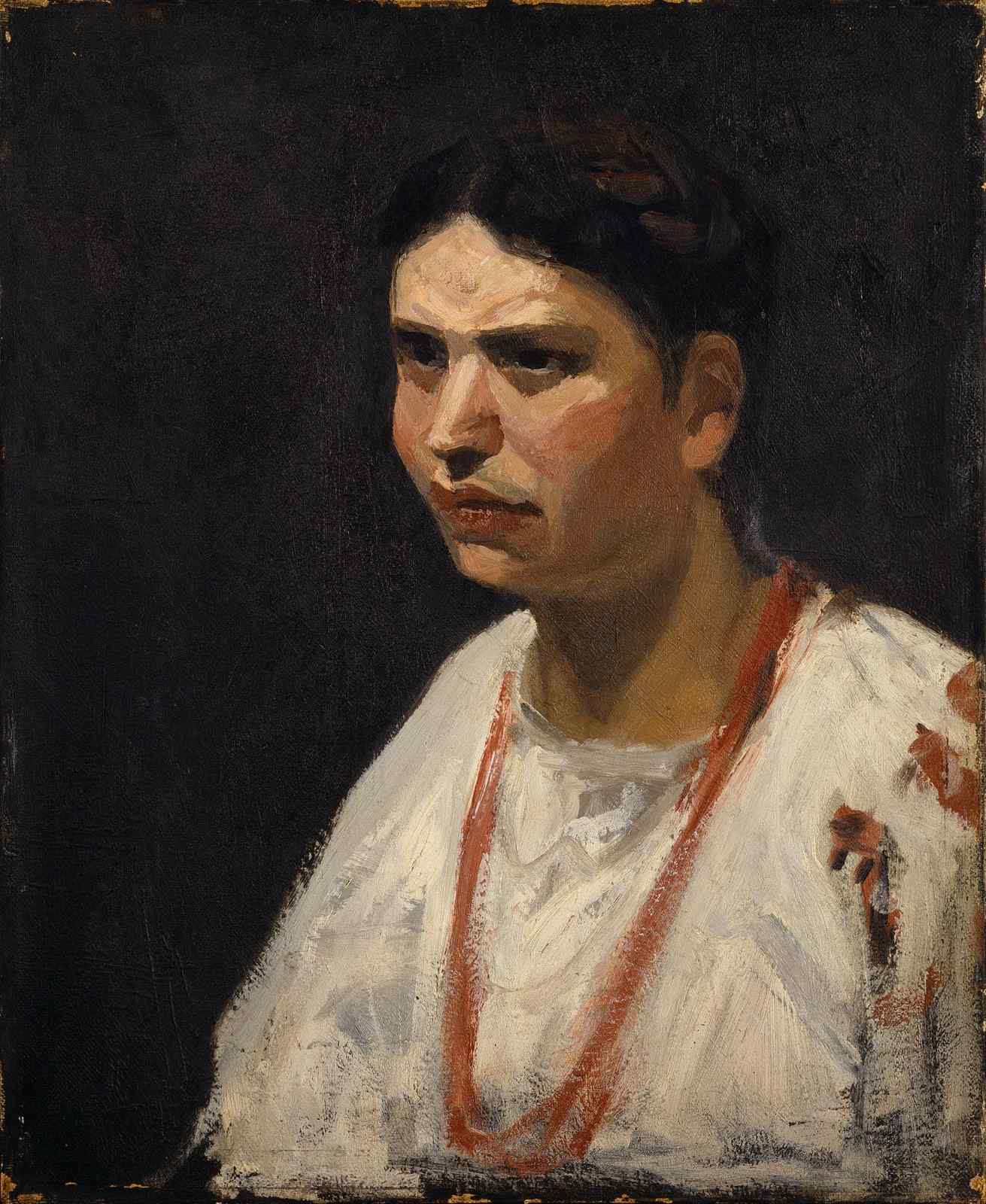 Intriguing Portrait of a Woman Wall Art