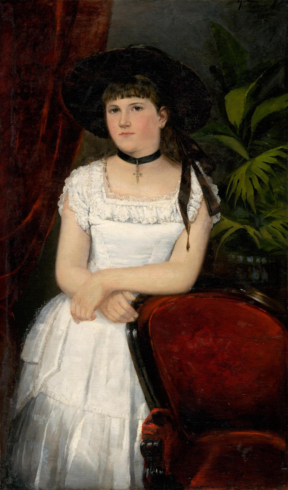 Elegant Victorian Lady Portrait Wall Art