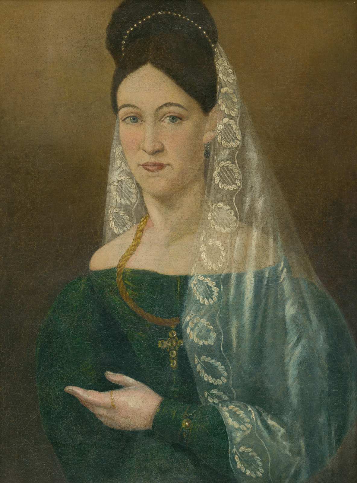 Elegant Victorian Lady Portrait Wall Art