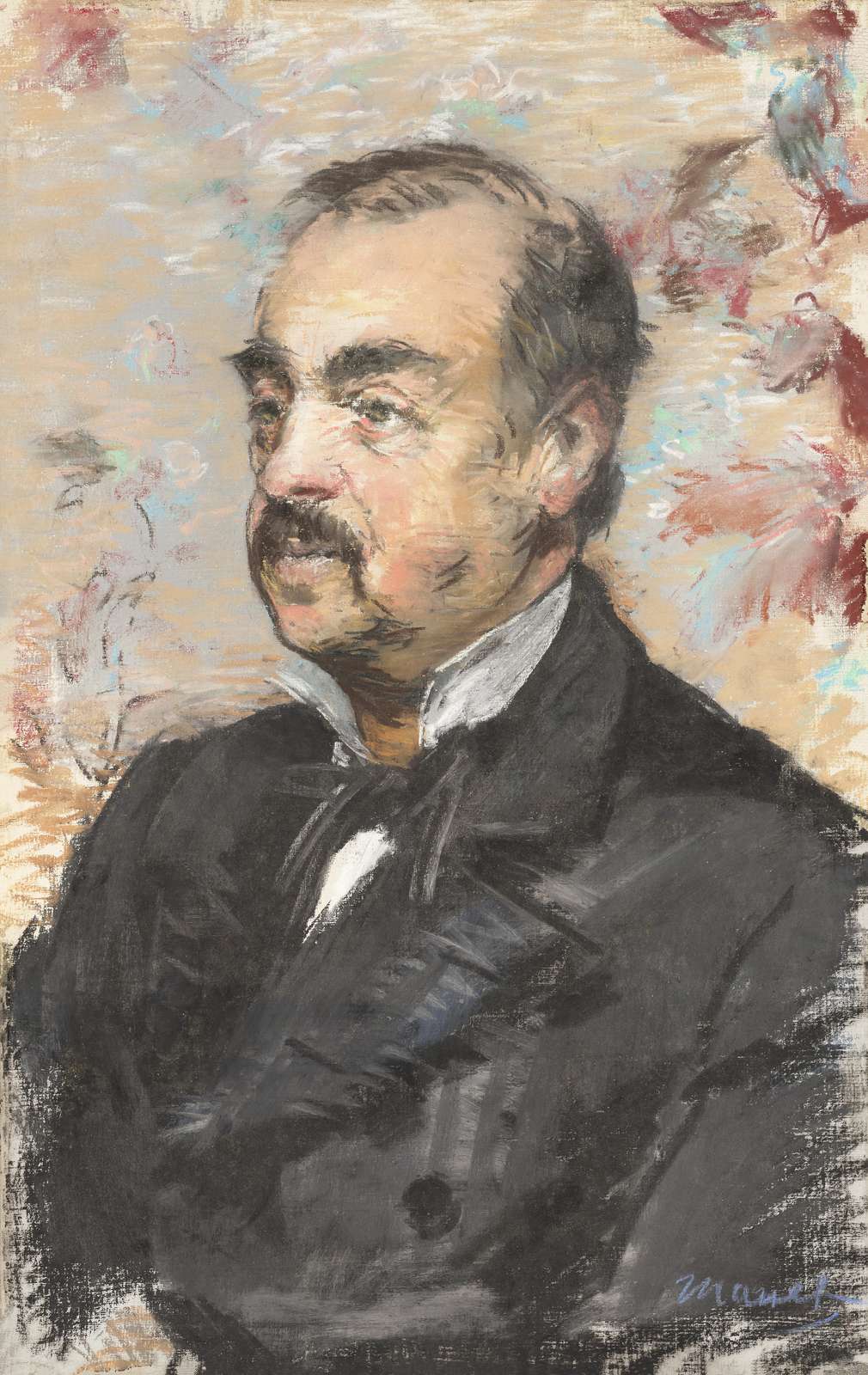 Elegant Gentleman Portrait Impressionist Wall Art