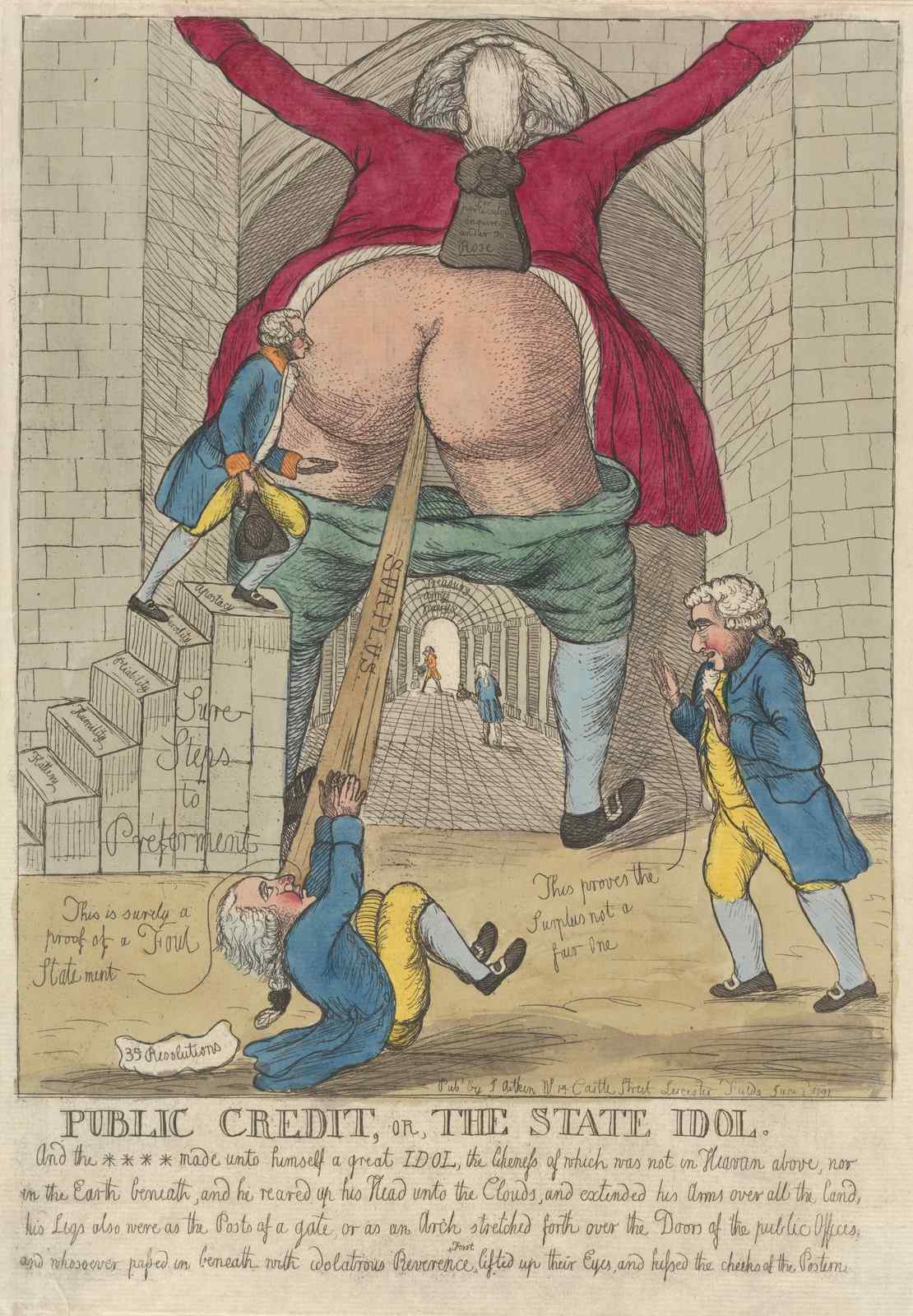 Public Credit State Idol Political Satire Wall Art