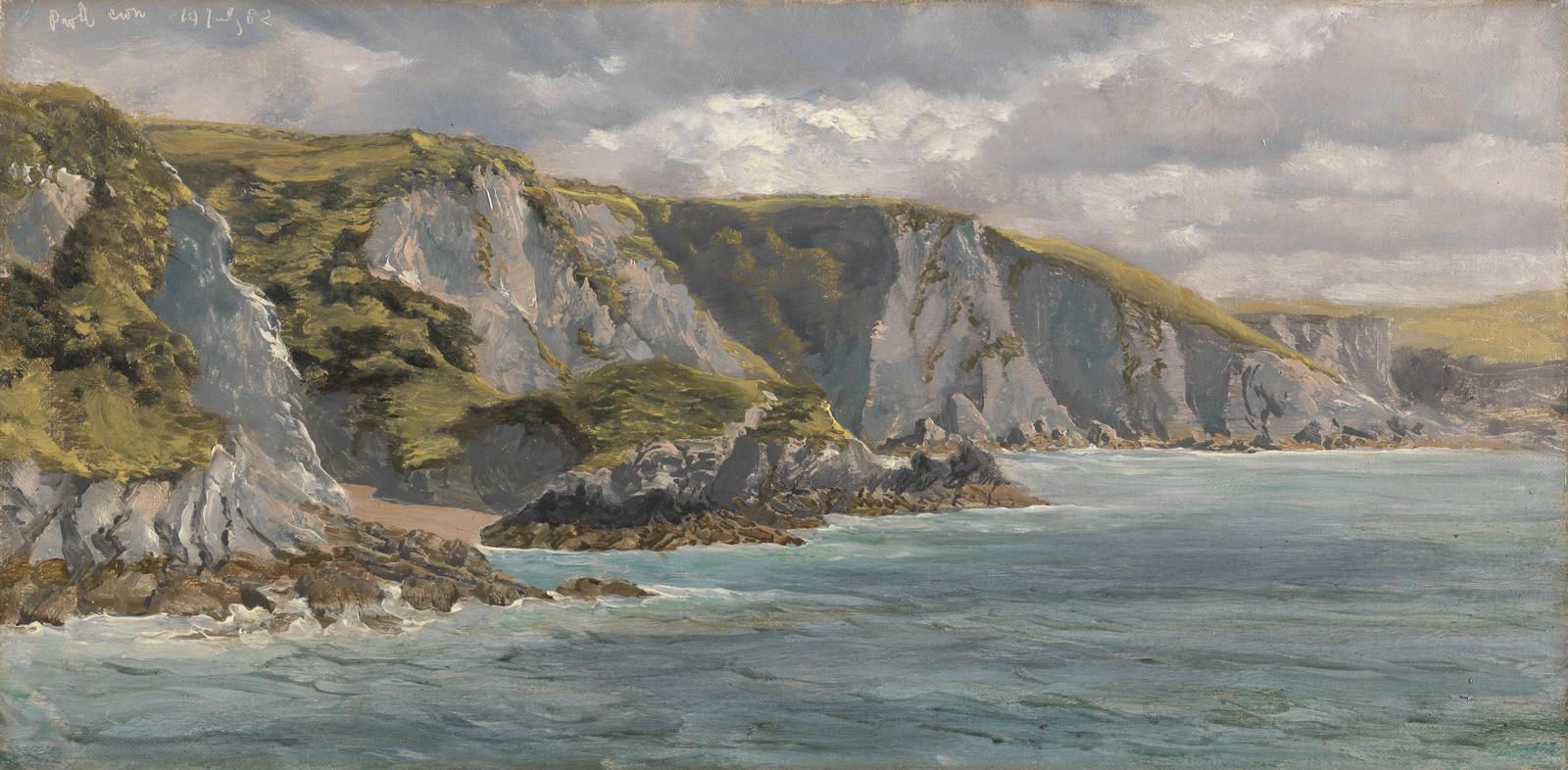 Coastal Cliffs Seascape Oil Painting Wall Art