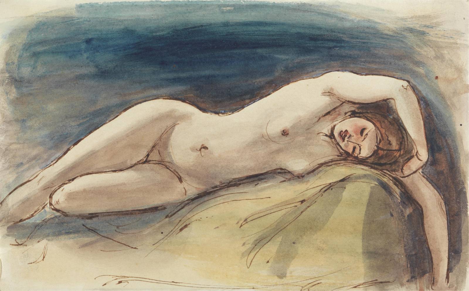 Nude Reclining Figure Wall Art - Timeless Art