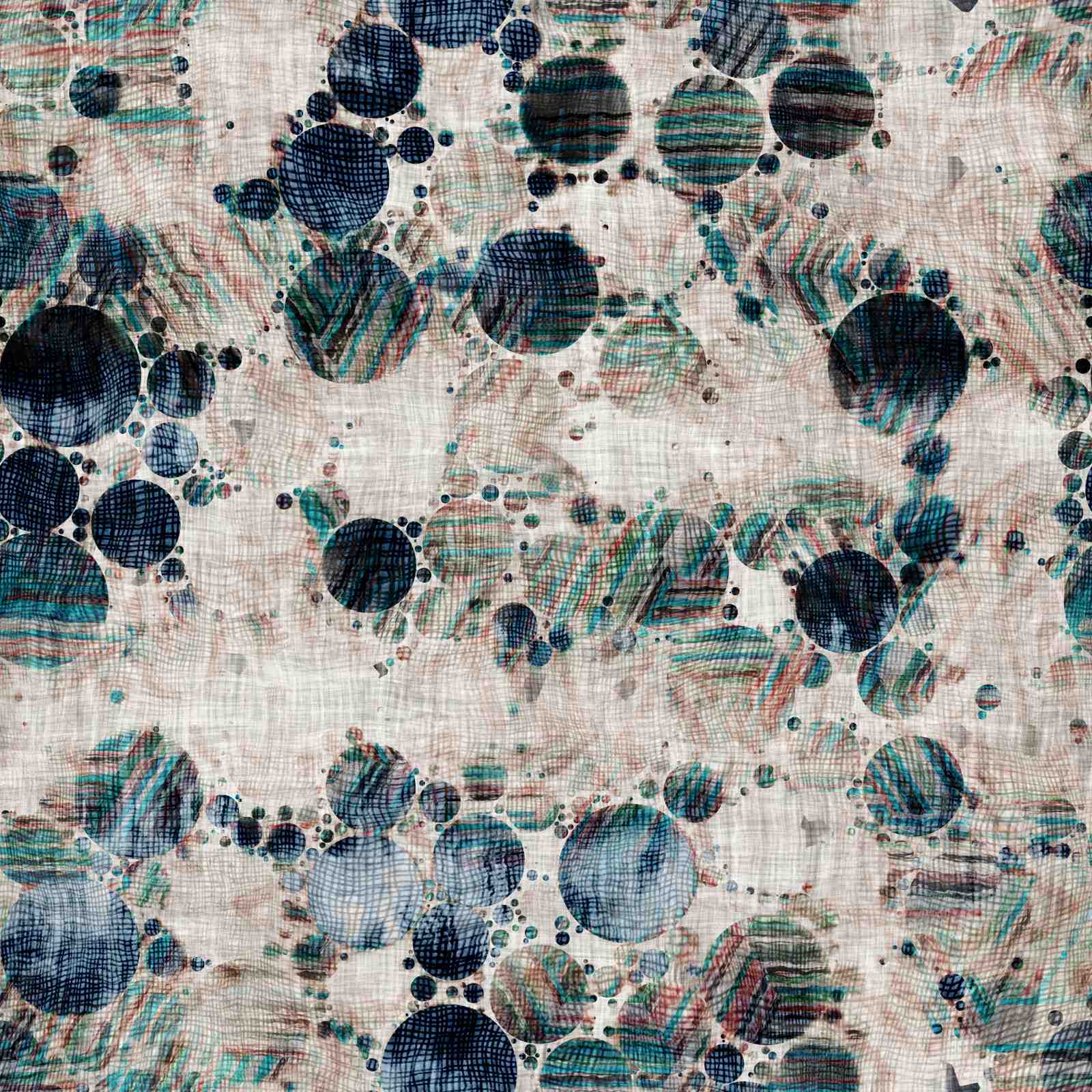 Abstract Circles Textured Wall Art