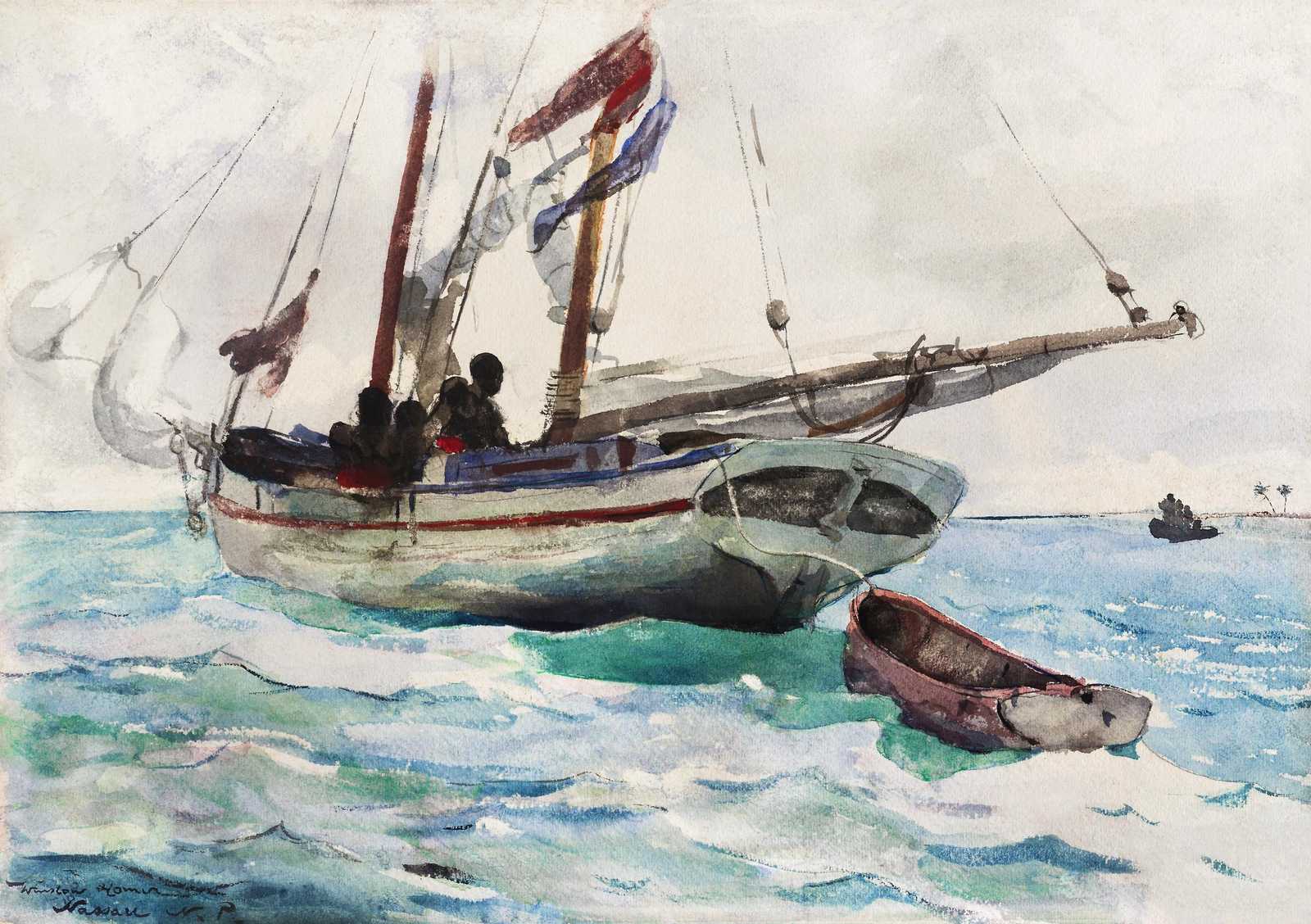 Nautical Journey: Boat & Sea Wall Art