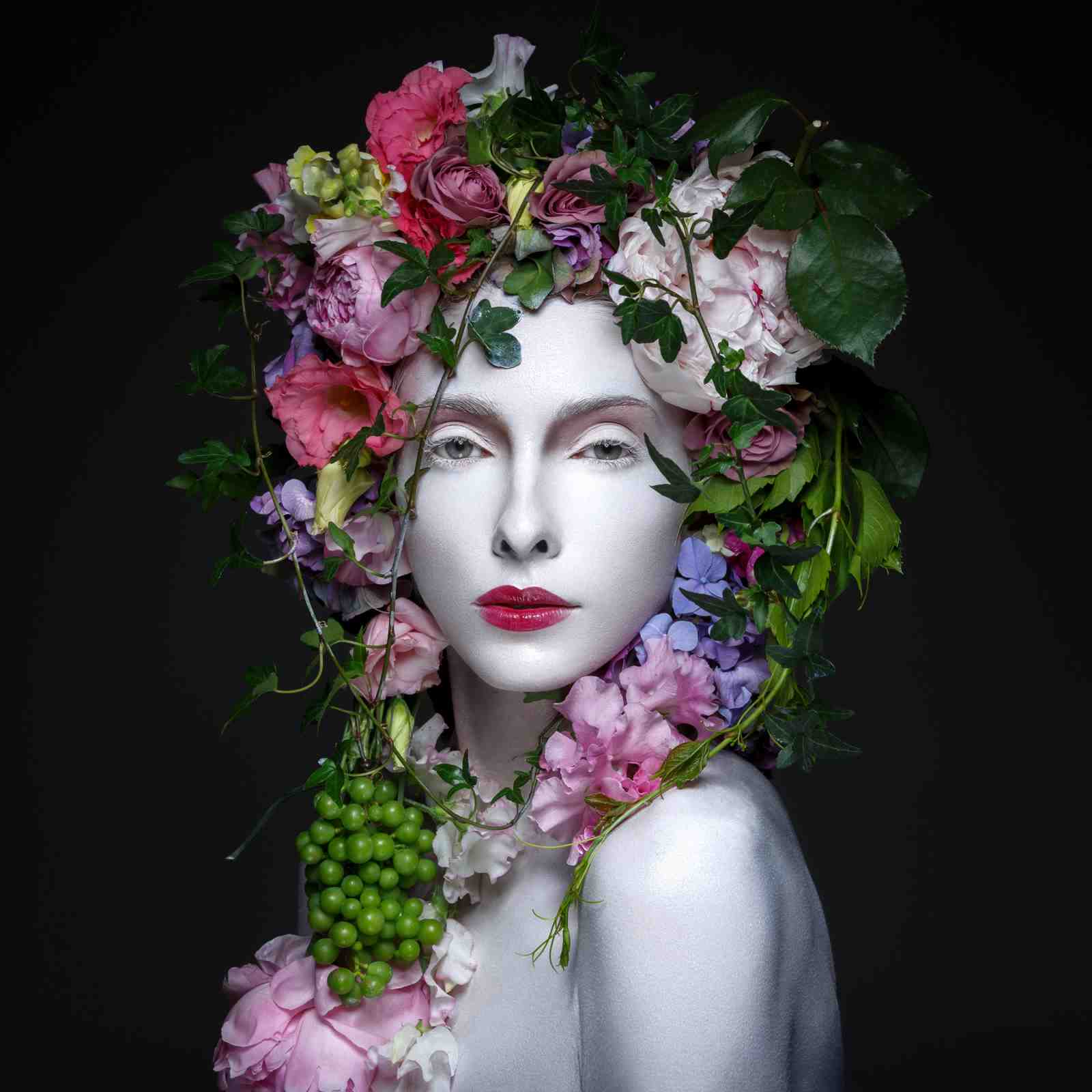 Enchanting Floral Goddess Wall Art