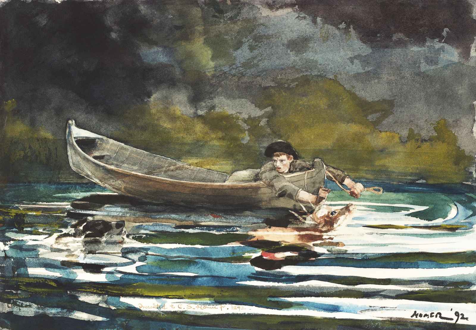 Winslow Homer's Hunt Scene Wall Art