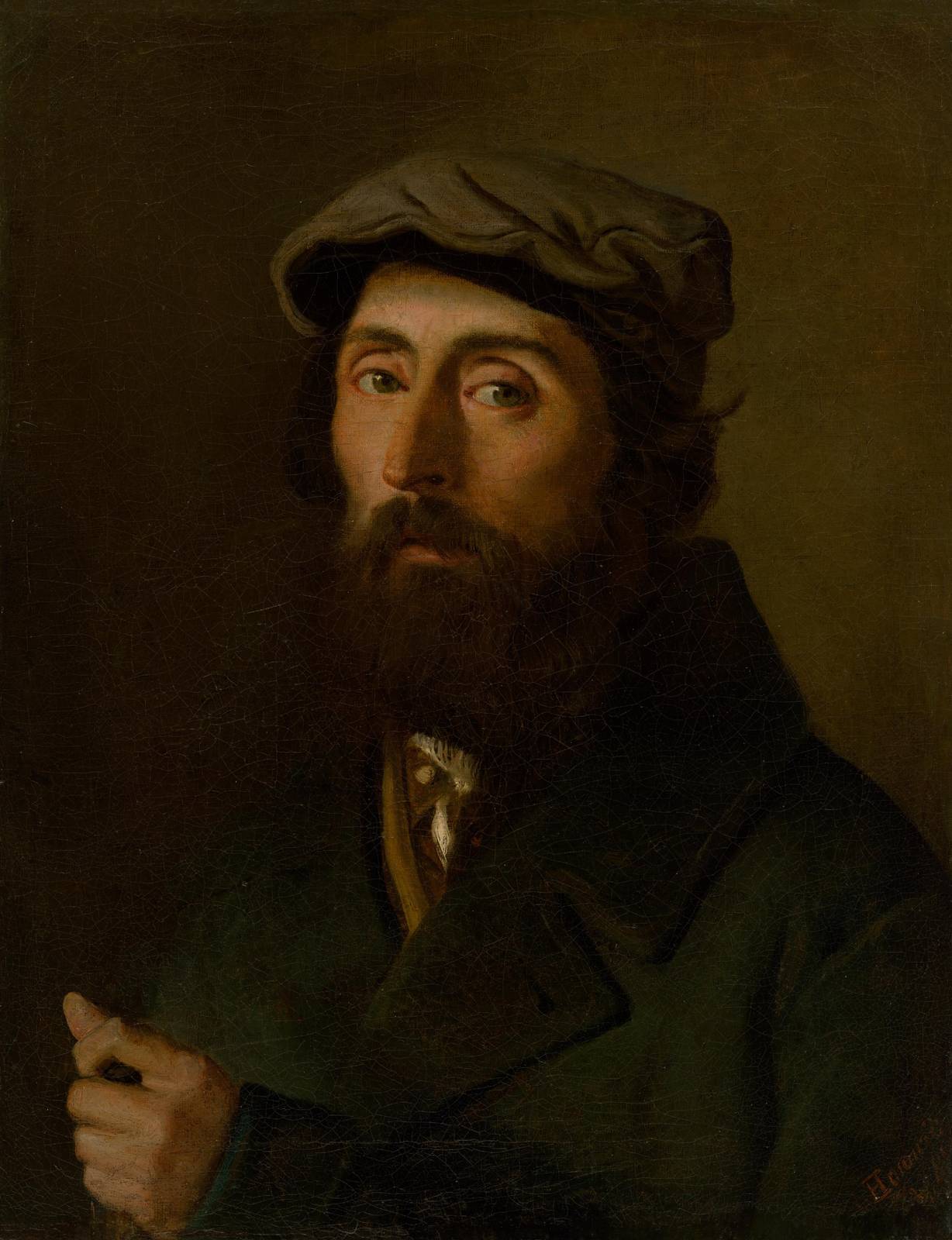 Bearded Man Portrait Classic Art Wall Art