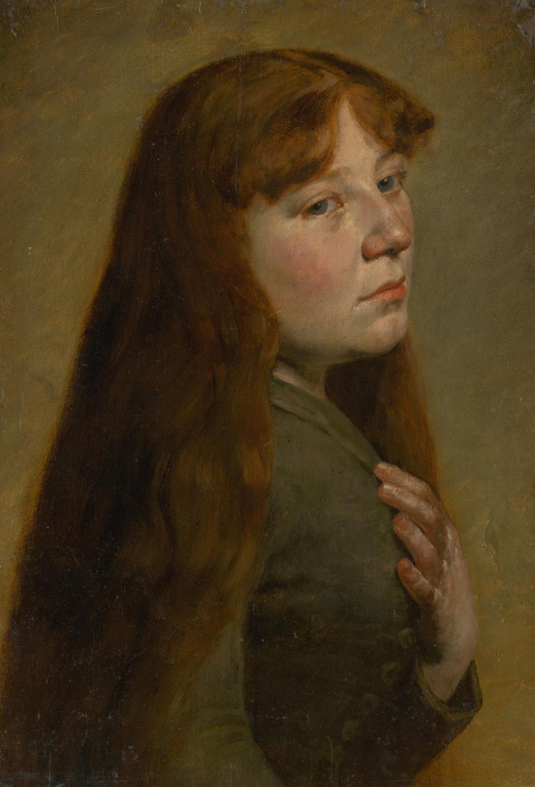 Victorian Portrait of Young Woman Wall Art