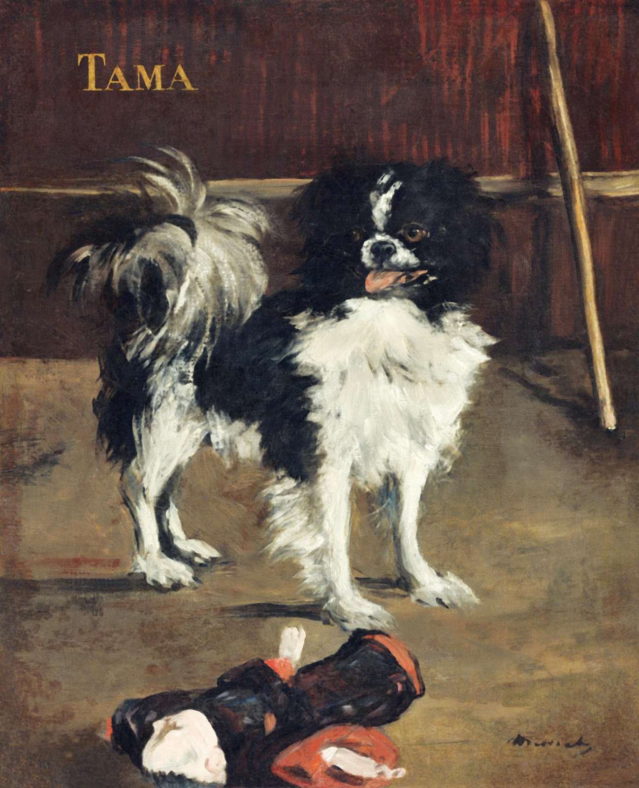 Charming Tama Japanese Chin Dog Wall Art