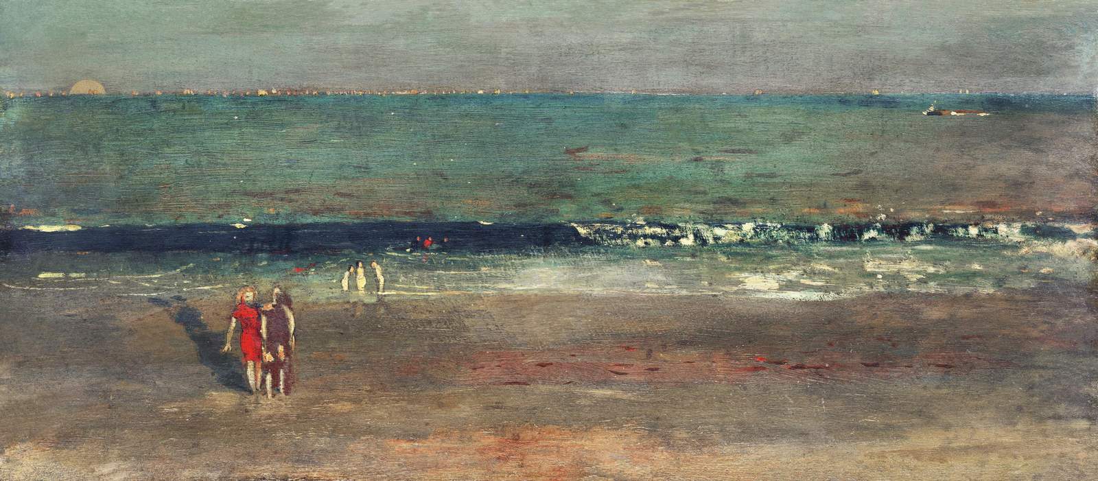 Coastal Serenity Beach Scene Wall Art