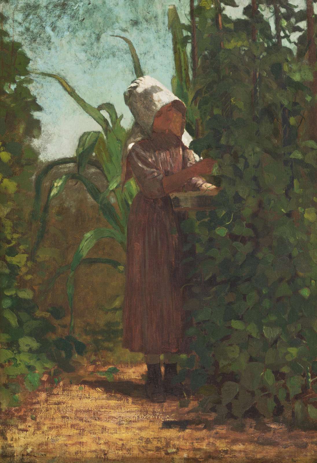 Girl in Garden Harvest Wall Art