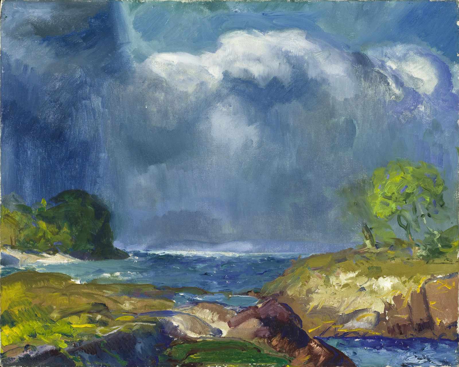 Dramatic Coastal Storm Seascape Wall Art
