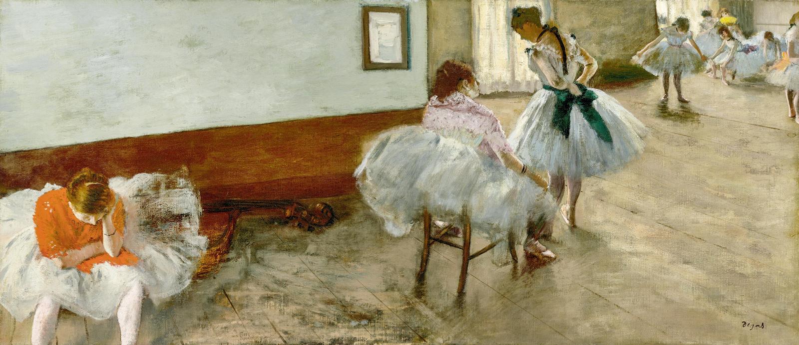 Ballet Dancers Rehearsal Impressionist Wall Art