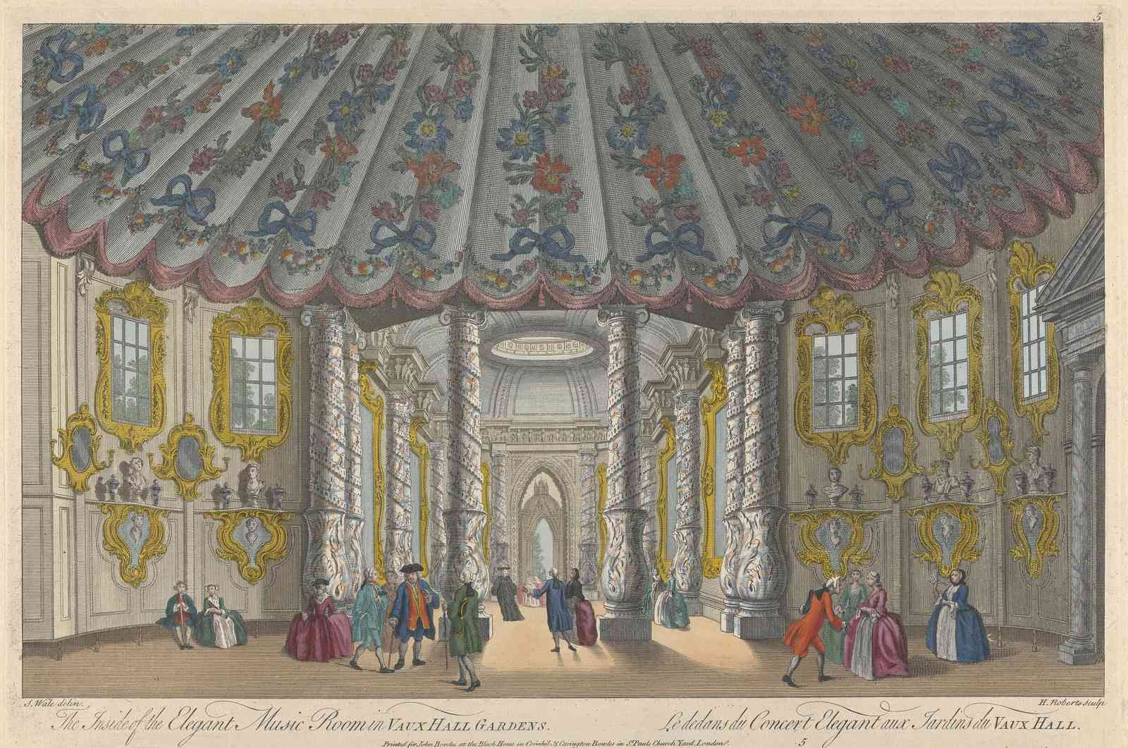 Elegant Music Room Vauxhall Gardens Wall Art