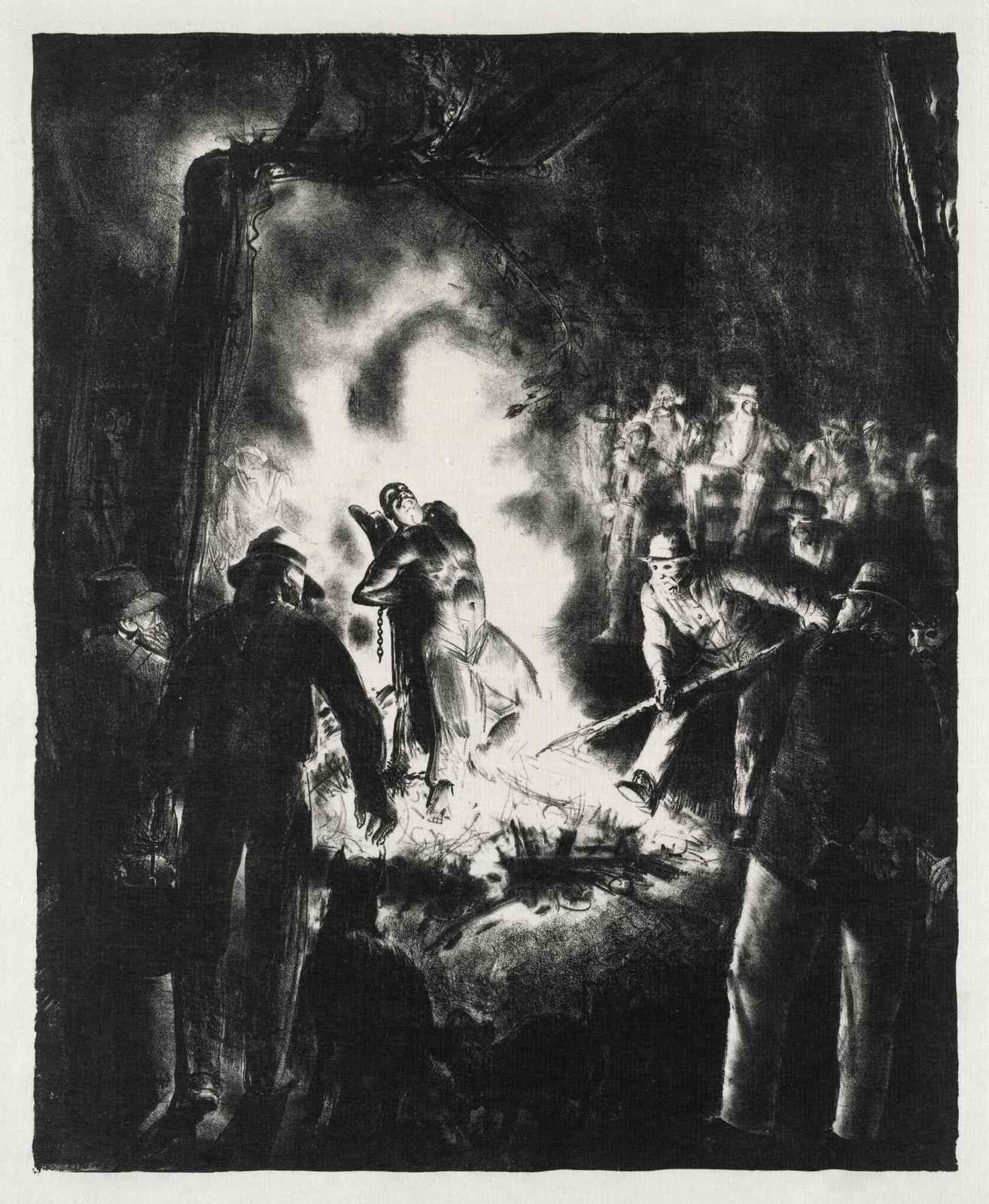 Historic Martyrdom Charcoal Art Wall Art