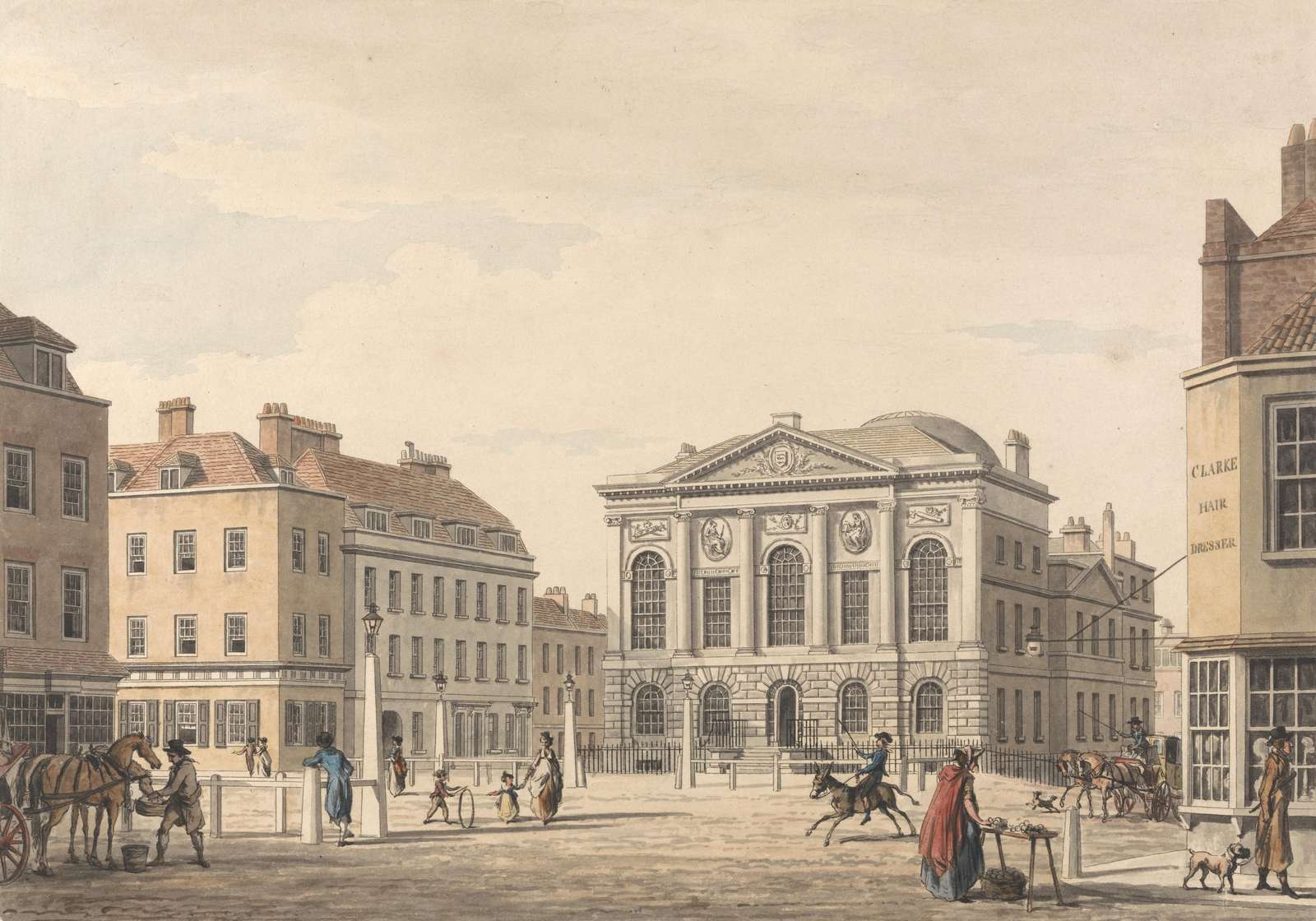 Elegant Georgian Street Scene Wall Art