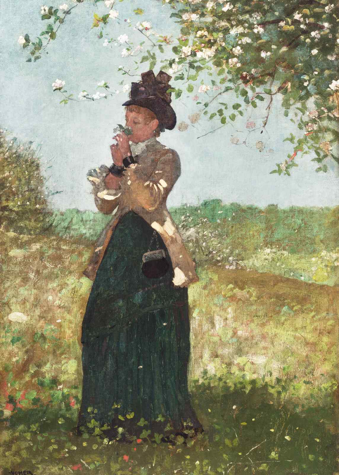 Victorian Lady Spring Bloom Wall Art