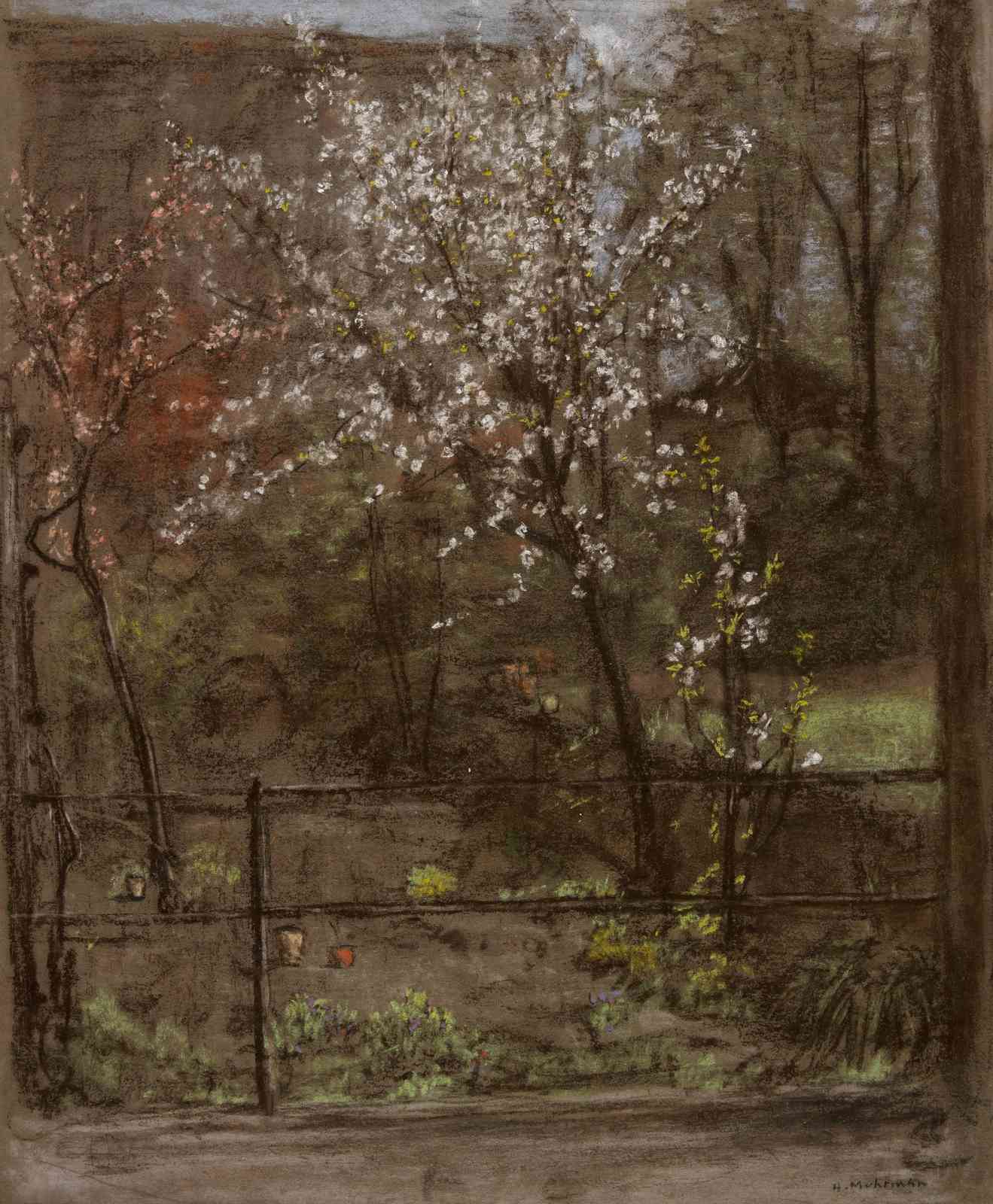 Spring Blossom Garden Pastel Wall Art