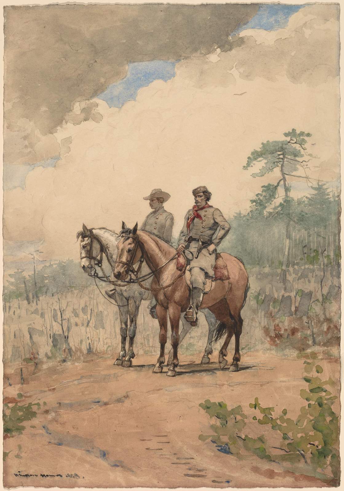 Historic Cavalry Portrait Horse Rider Wall Art