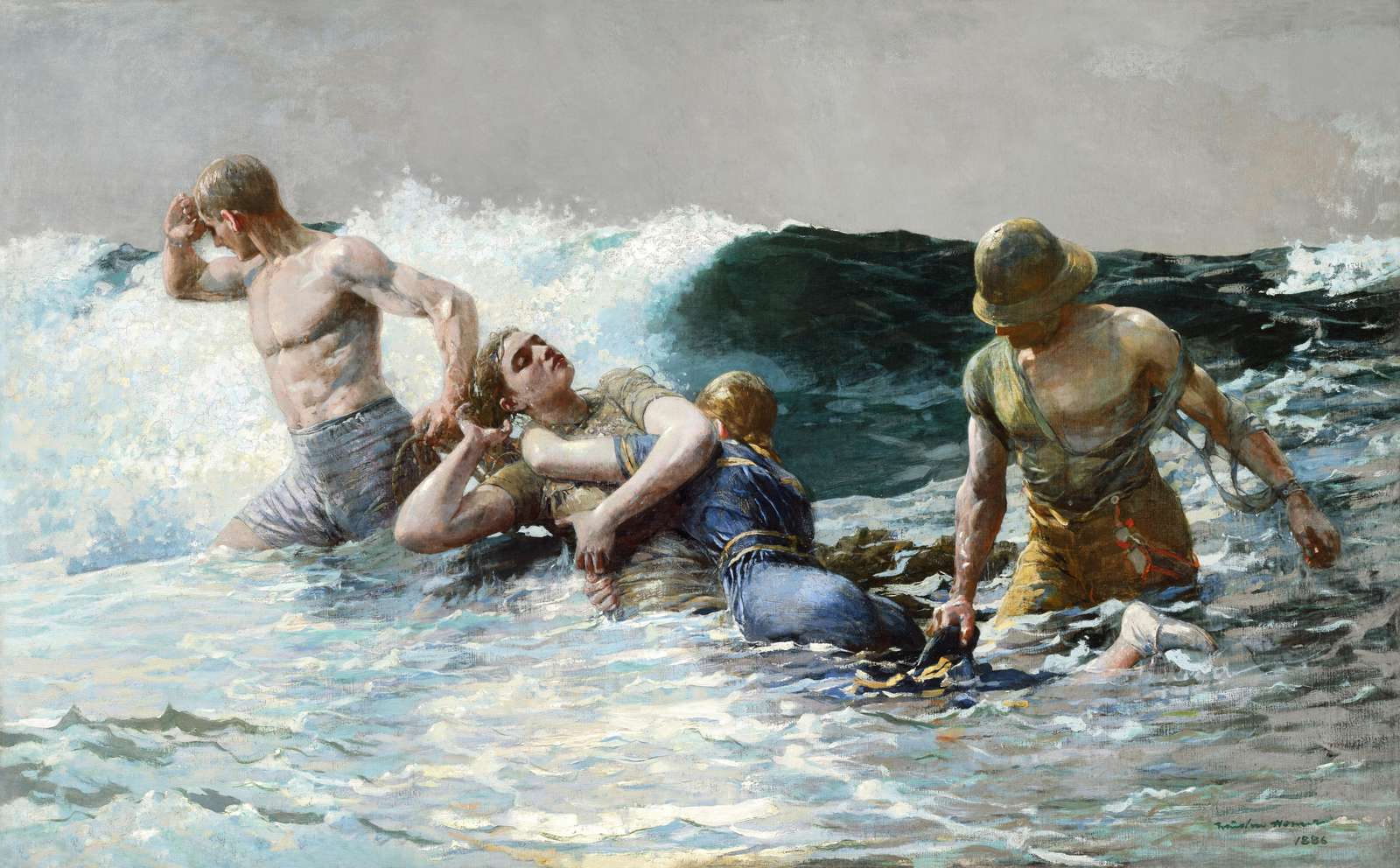 Heroic Rescue Sea Storm Wall Art