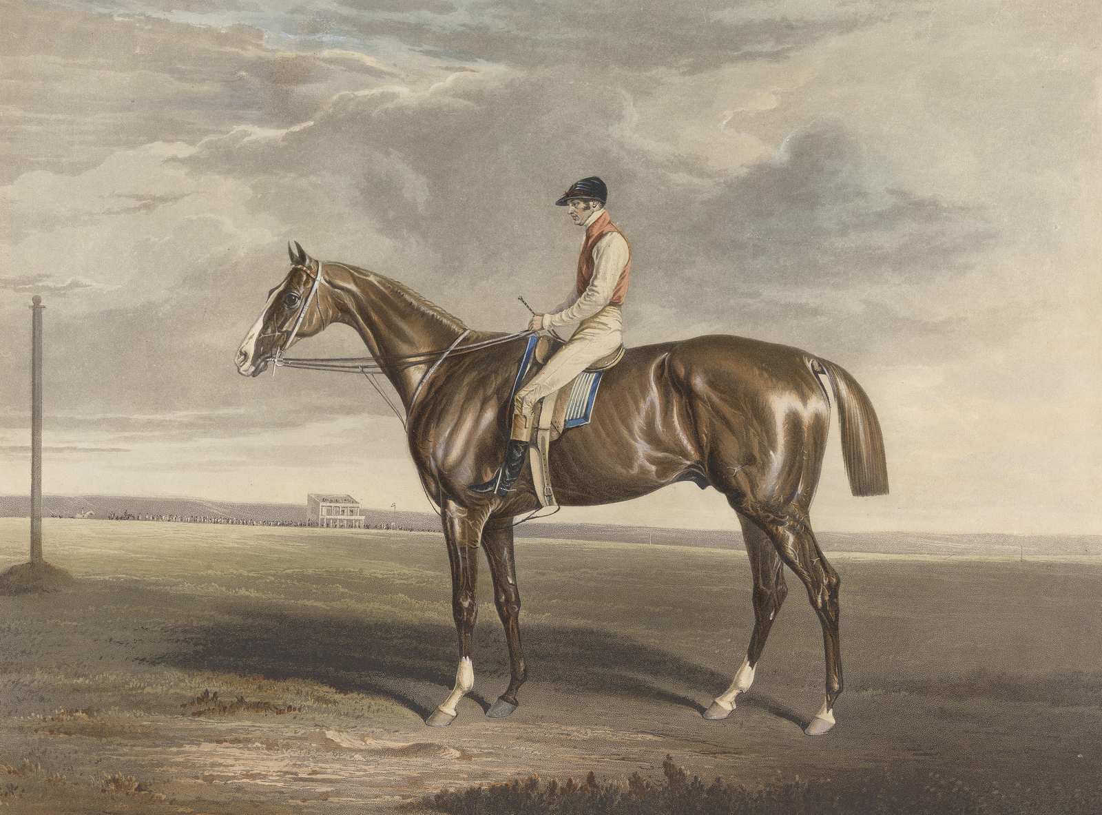 Majestic Jockey & Horse Racing Vintage Wall Art