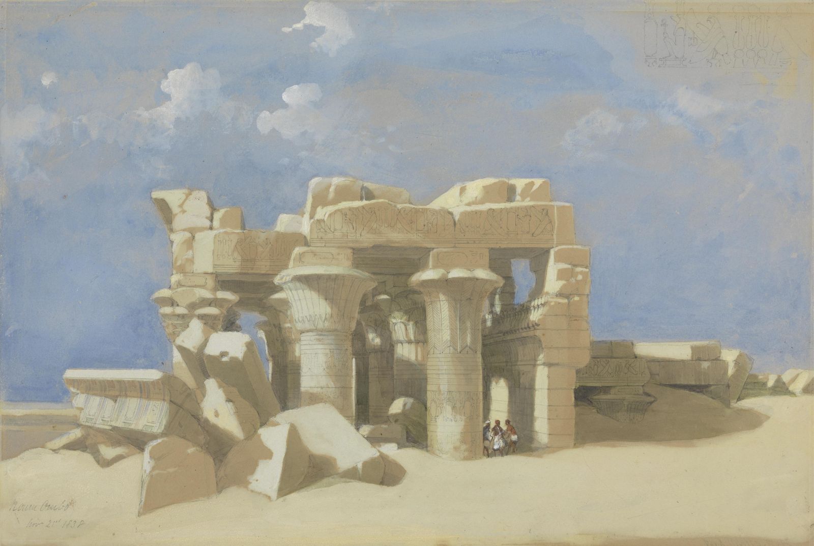 Ancient Egyptian Ruins Travel Art Wall Art