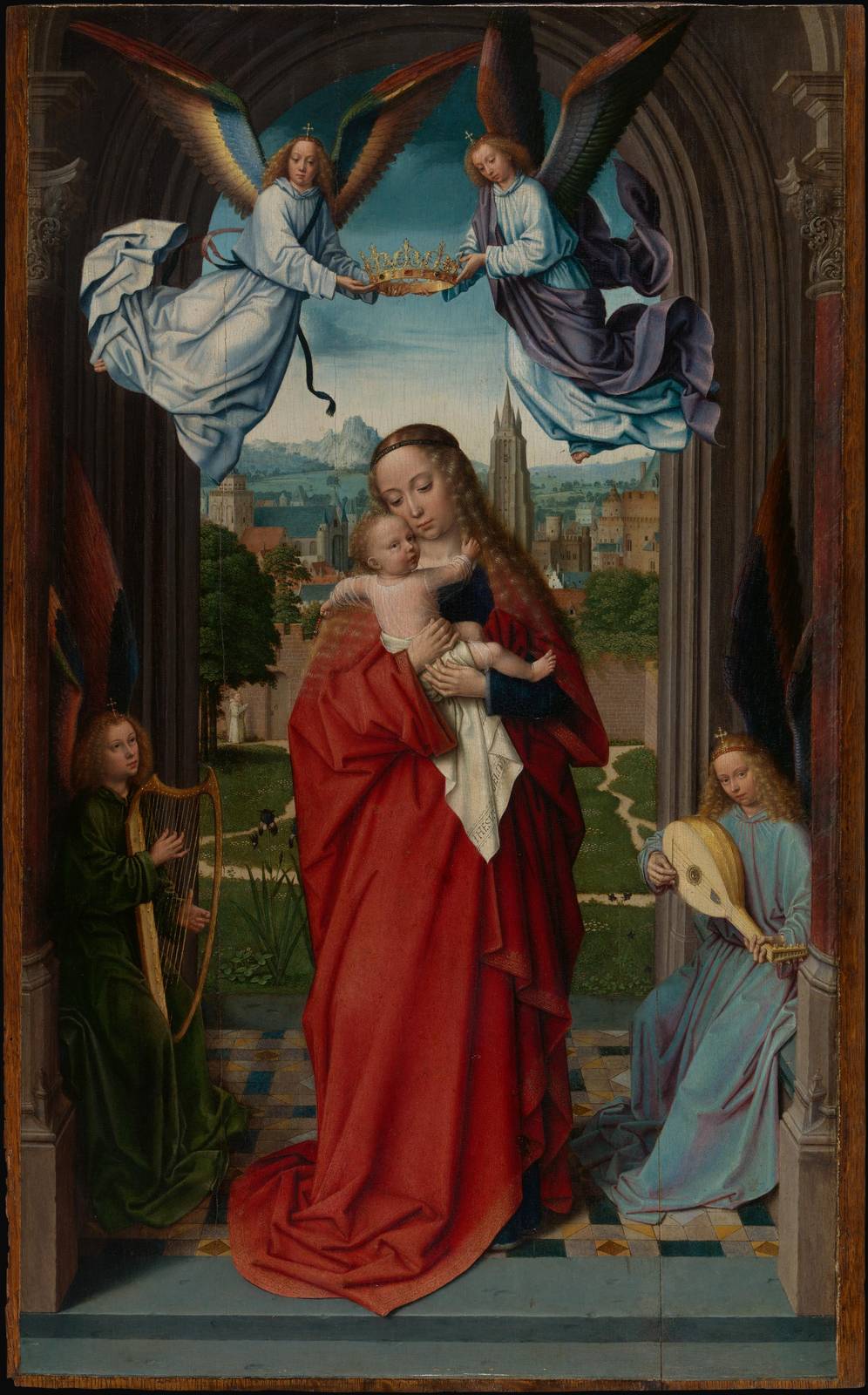 Madonna and Child with Angels Renaissance Wall Art
