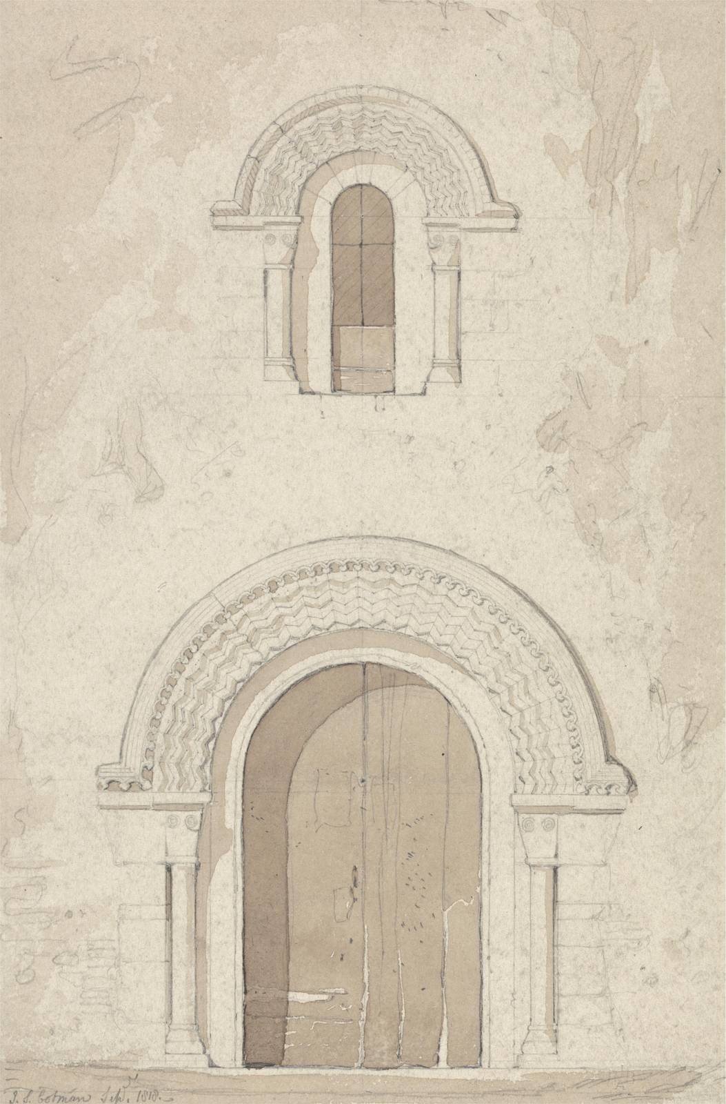 Architectural Archway Sketch Wall Art