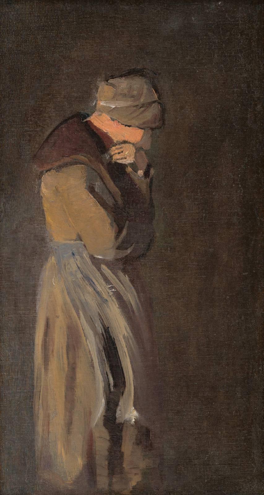Thoughtful Woman Portrait Wall Art