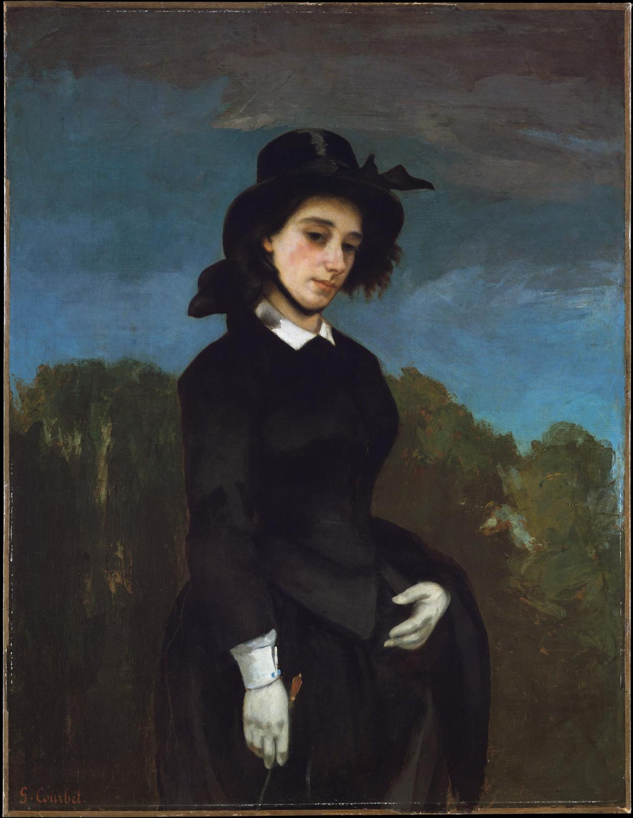 Elegant Woman in Hat Wall Art