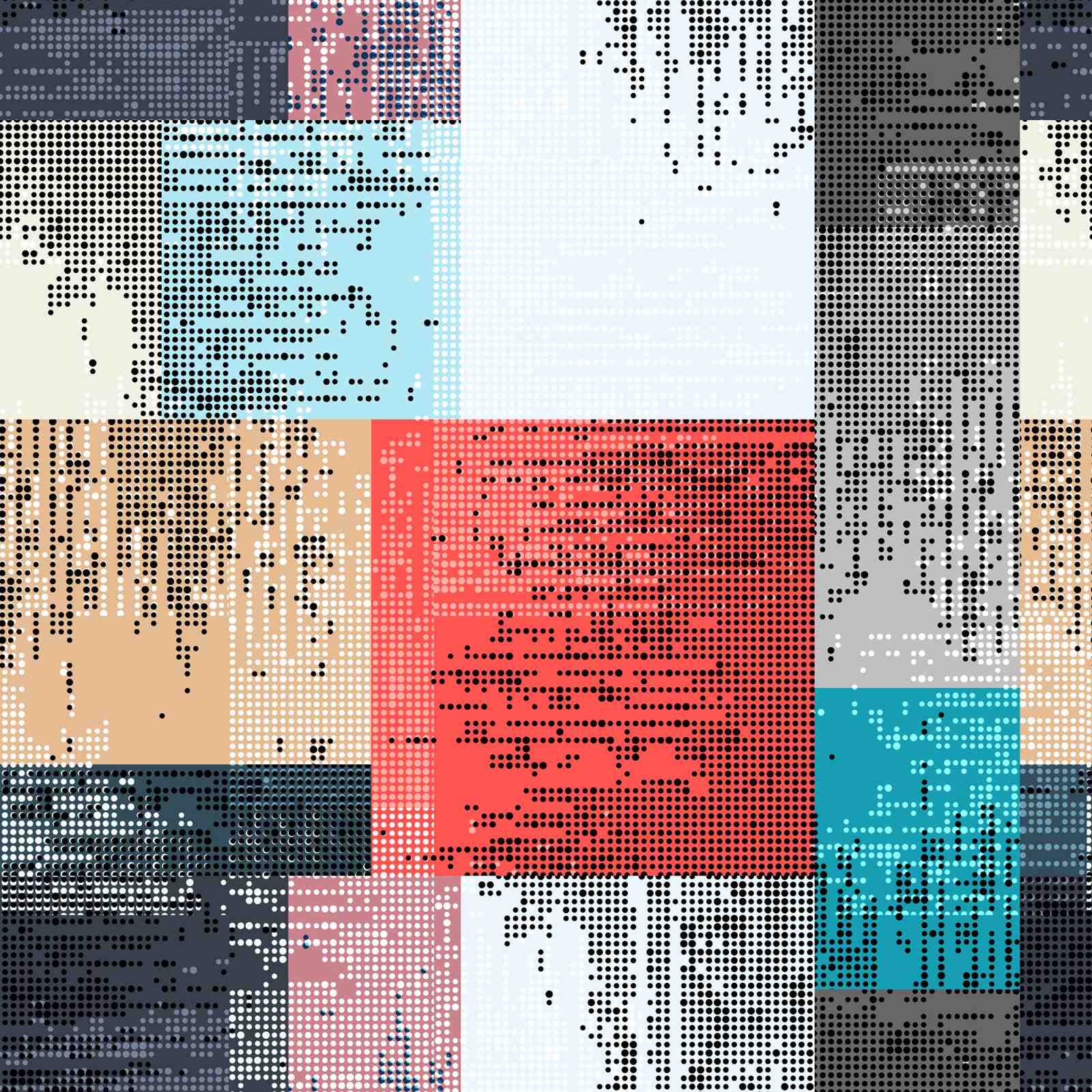 Abstract Dotted Grid Contemporary Wall Art