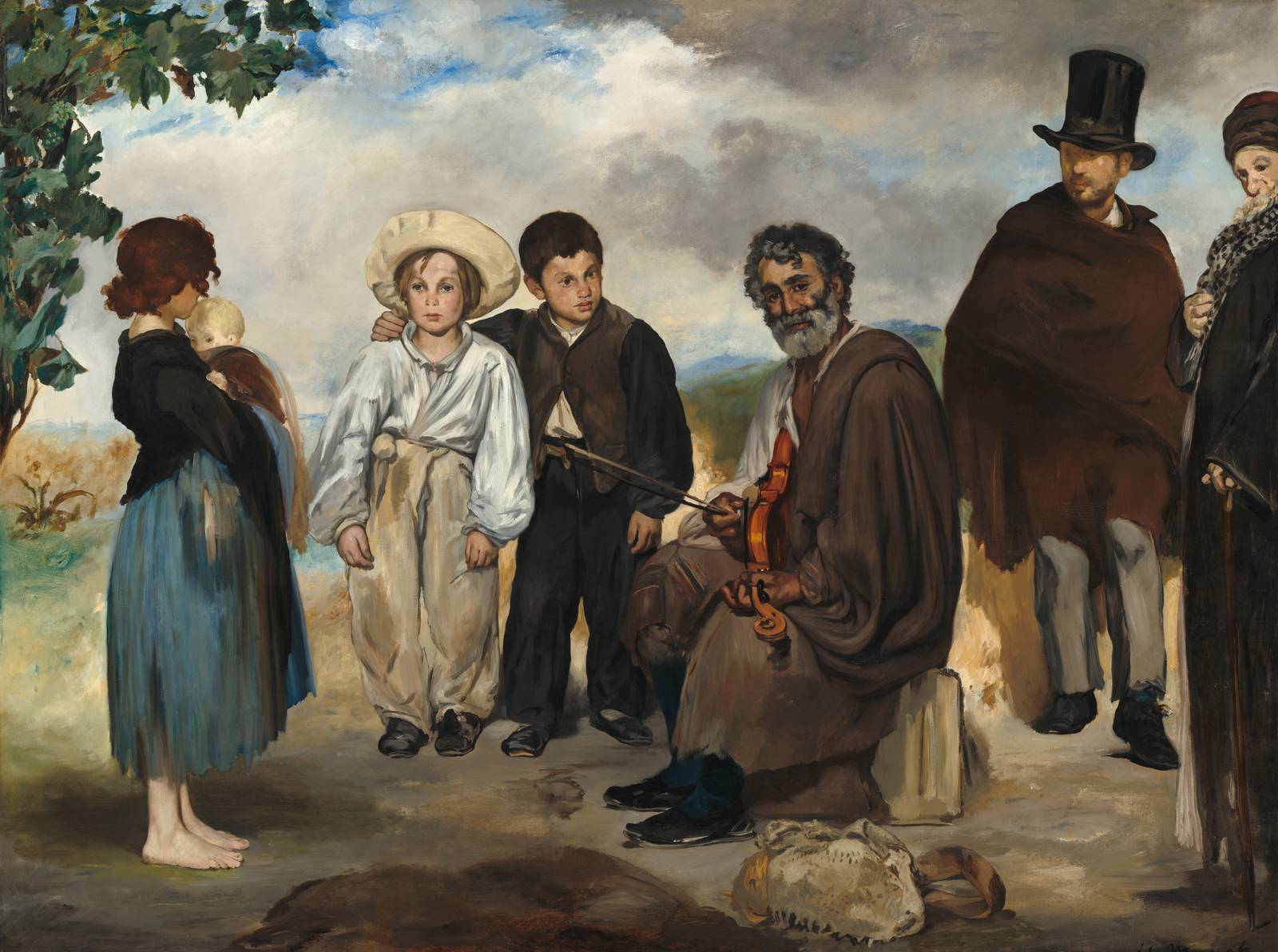 The Violinist & The Travelers Wall Art