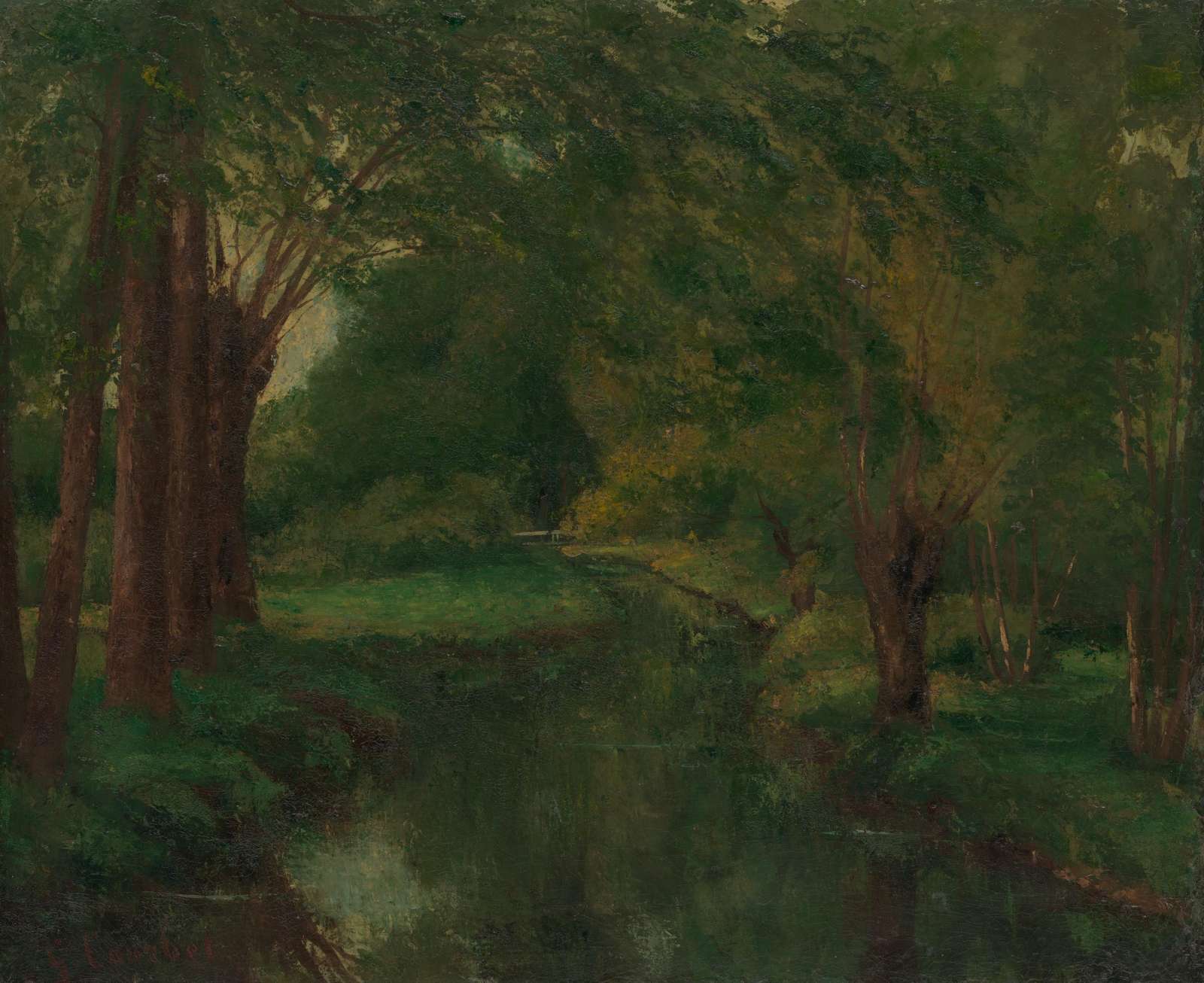 Tranquil Woodland River Wall Art