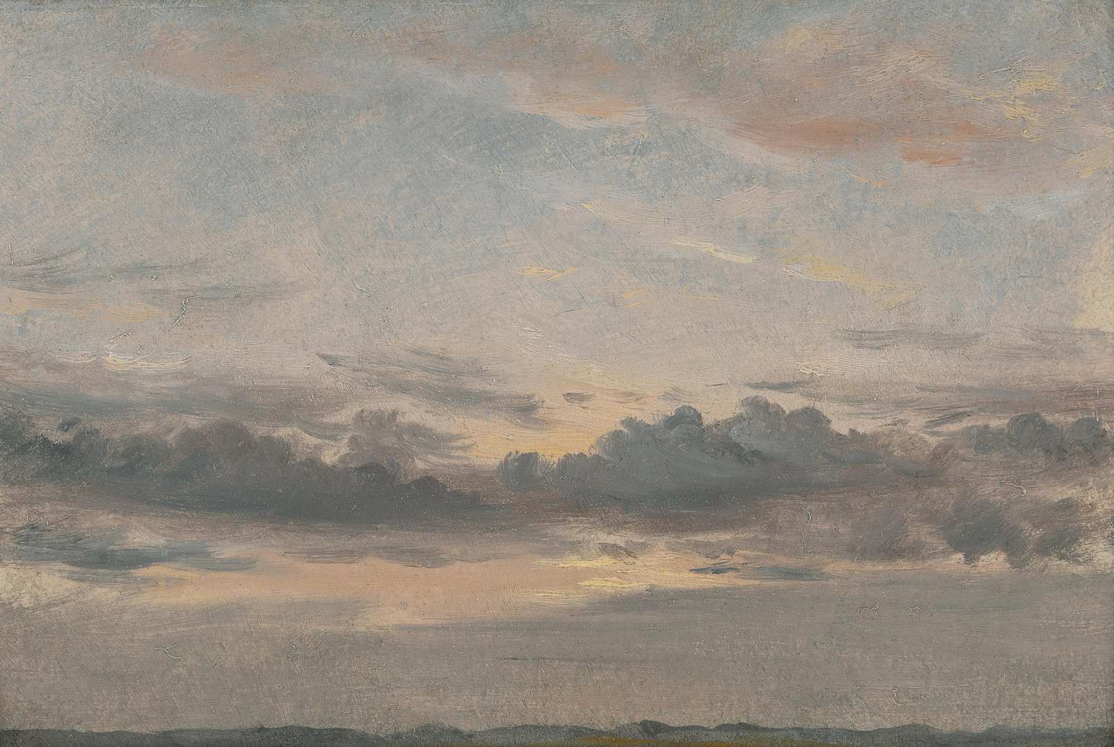 Serene Sunset Sky Landscape Wall Art