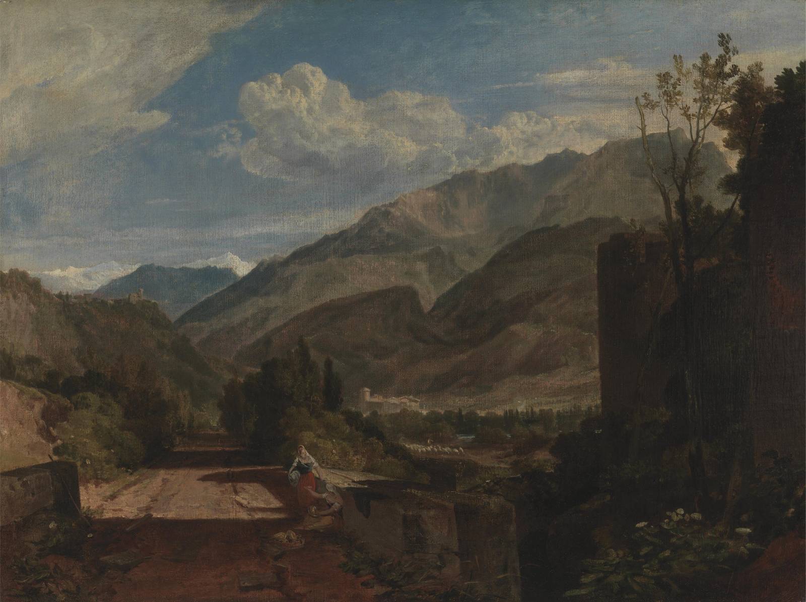 Serene Mountain Valley Landscape Wall Art