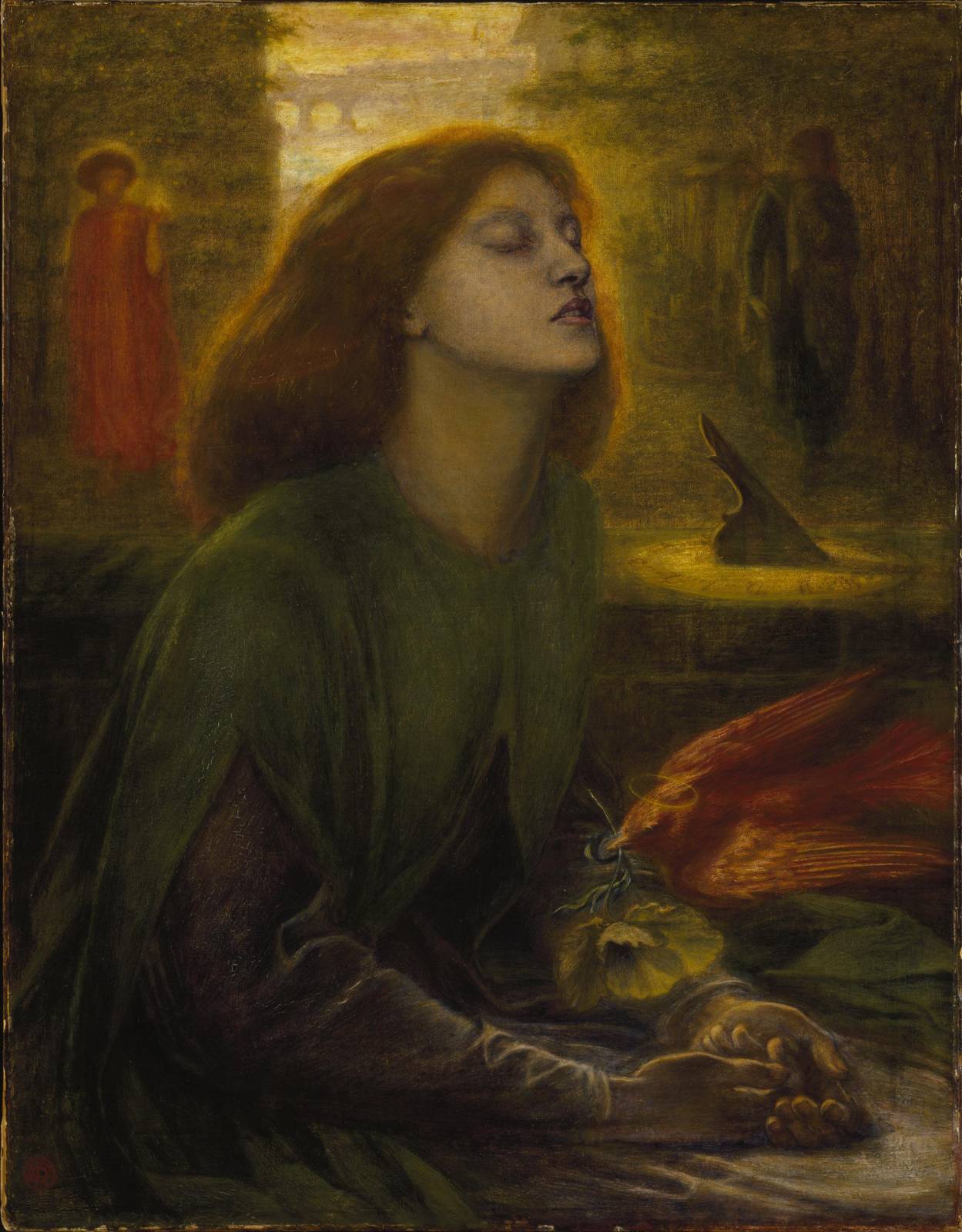 Mystic Serenity Woman & Bird Wall Art