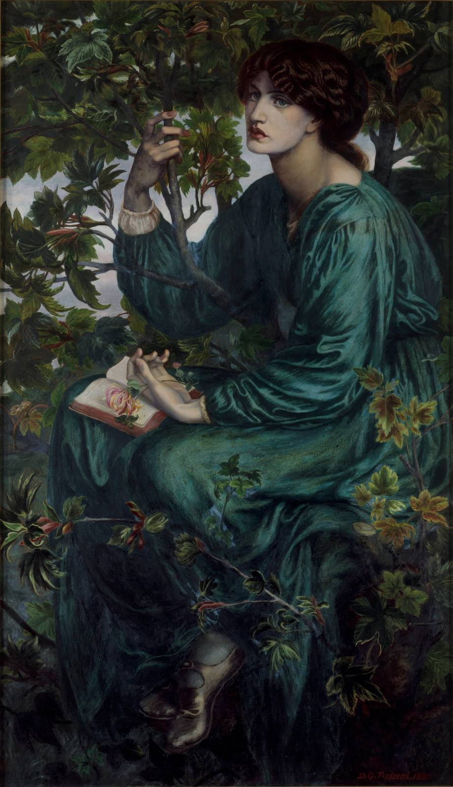 Victorian Serenity Emerald Muse Wall Art