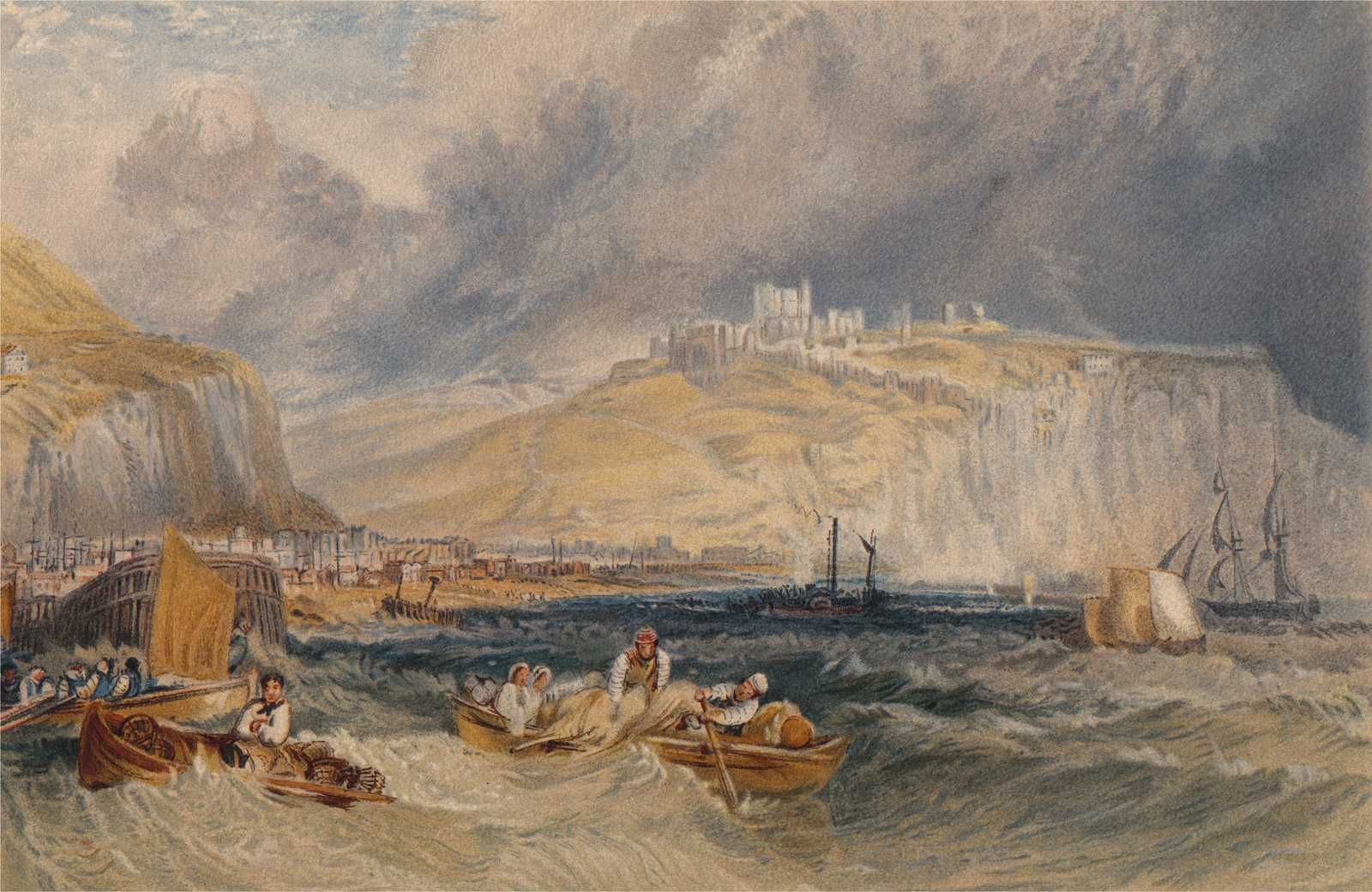 Coastal Seascape & Castle Wall Art