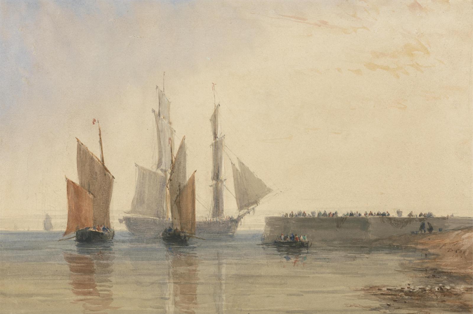 Maritime Vessels at Harbor Wall Art