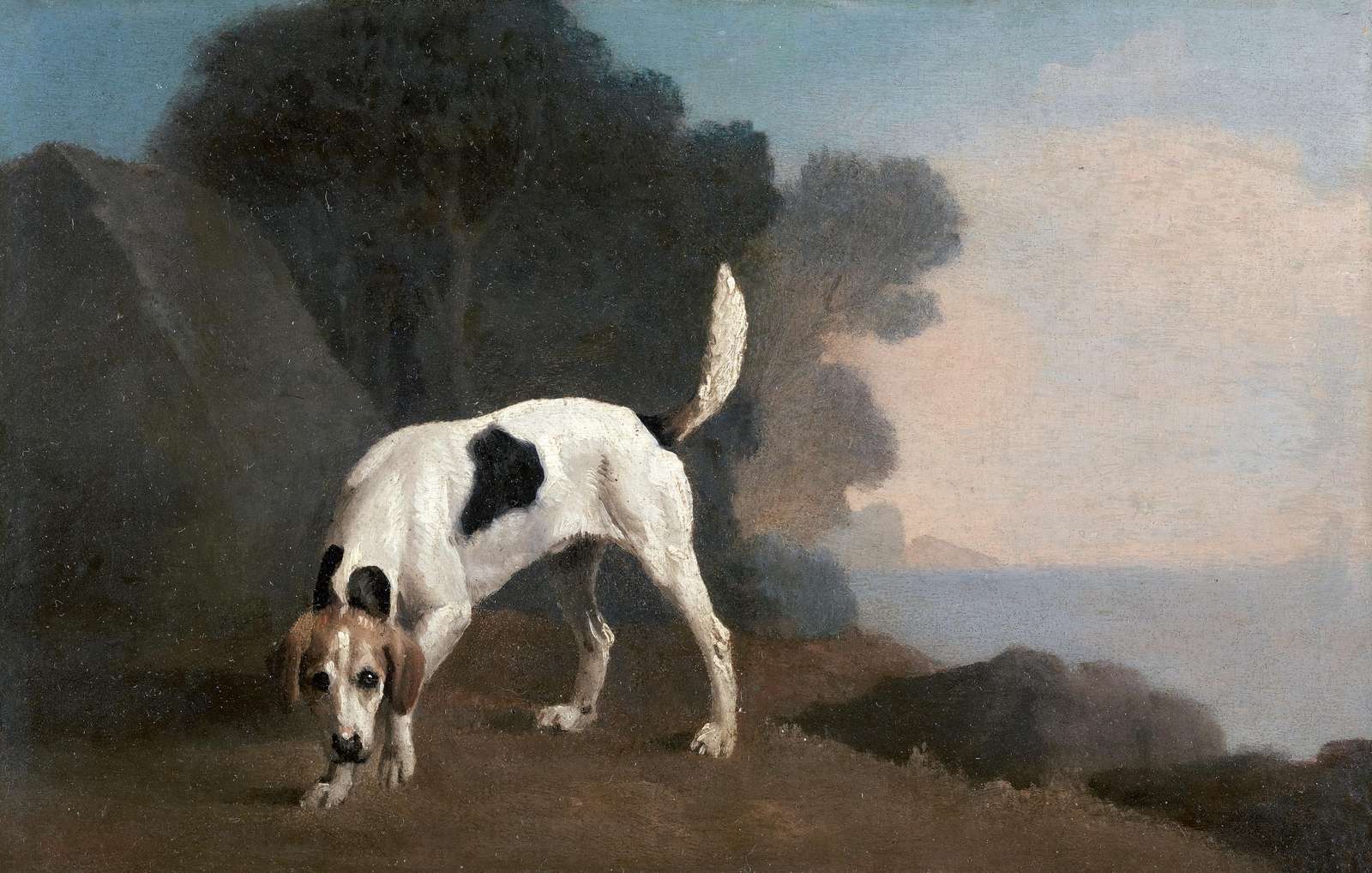 Loyal Hound Landscape Dog Wall Art