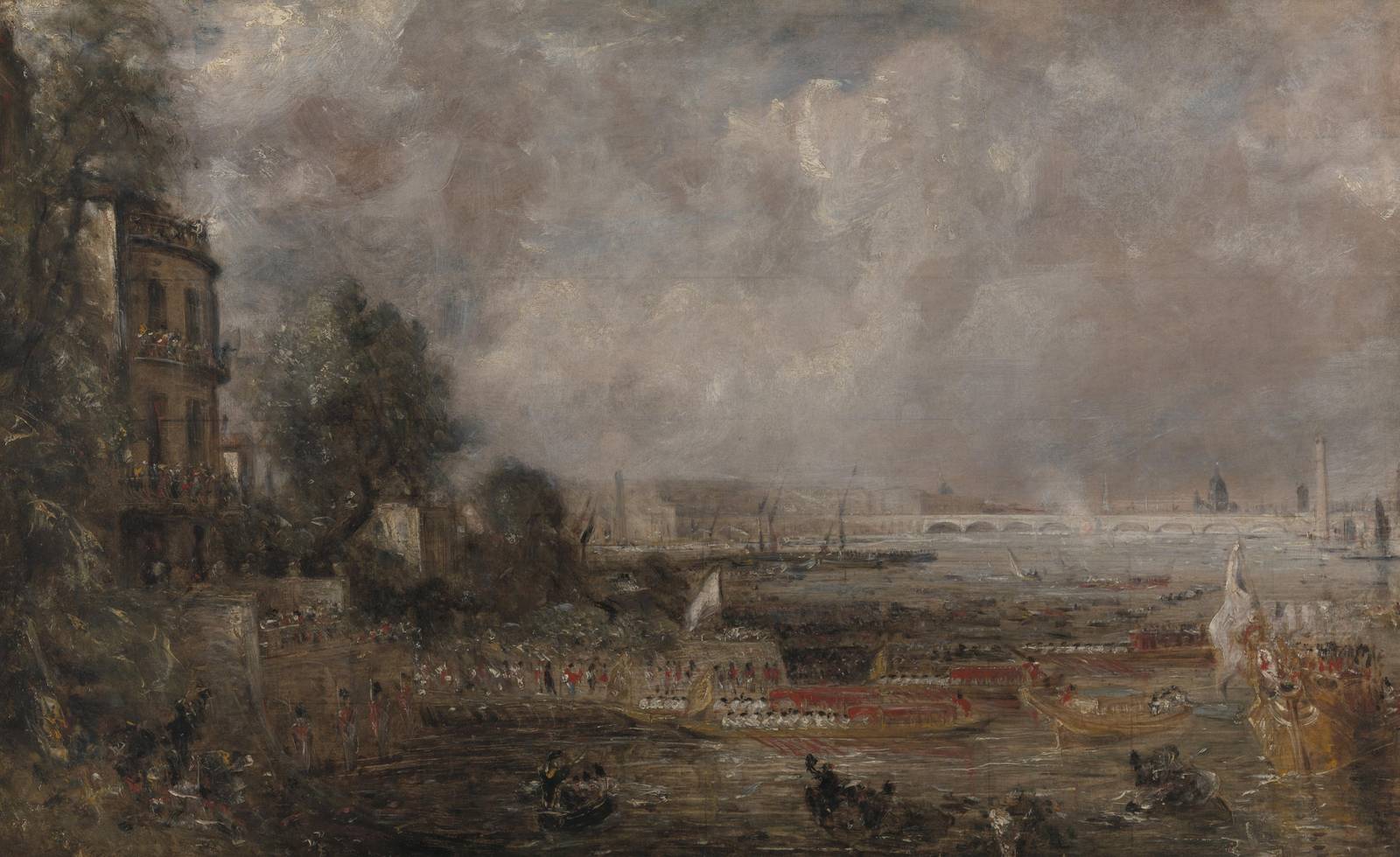 Impressionist River Scene Thames Funeral Wall Art