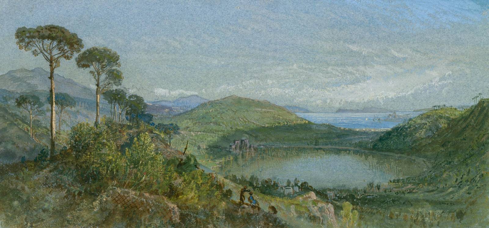 Tranquil Italian Lake Landscape Wall Art