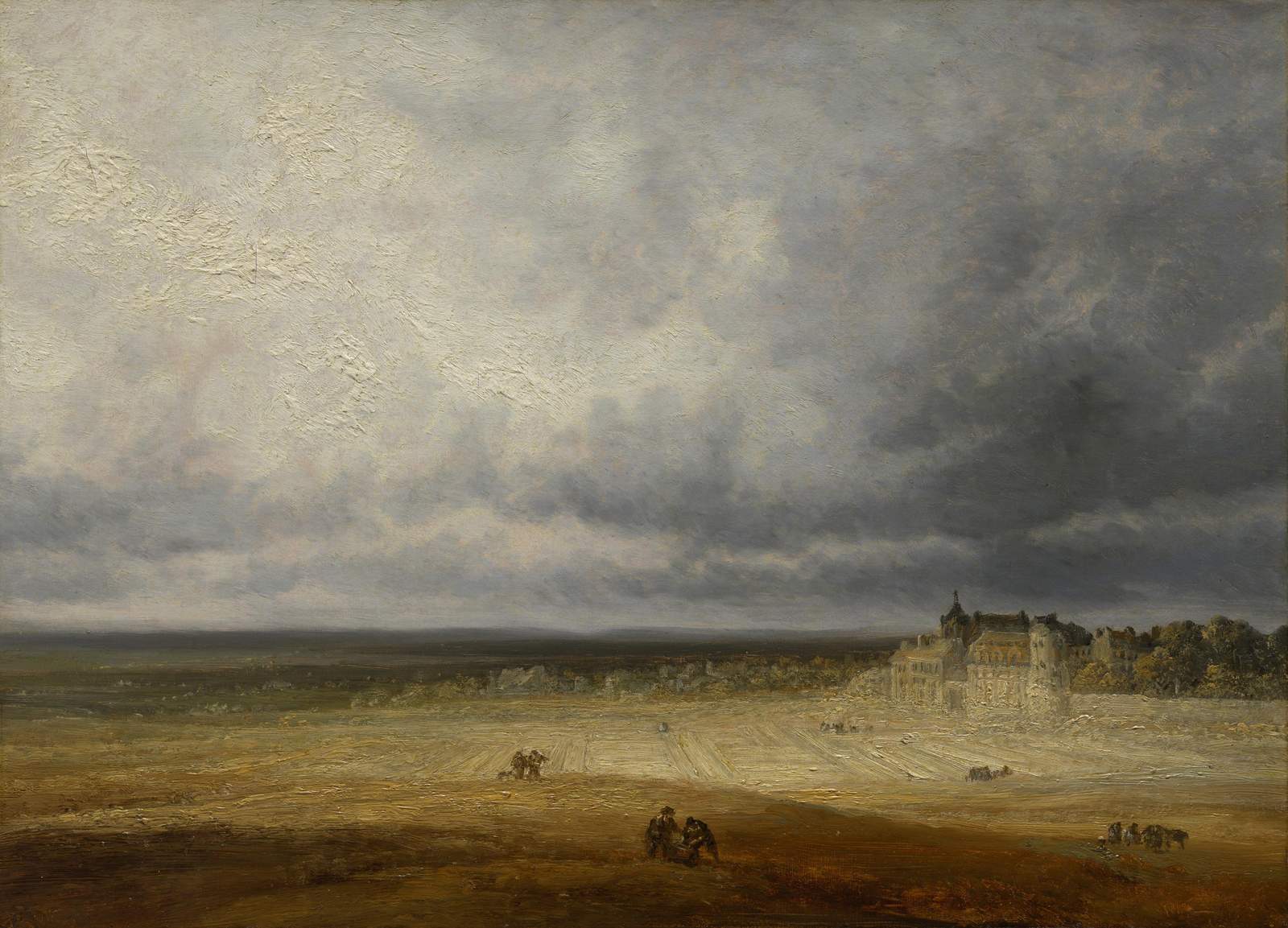 Dramatic Landscape with Chateau Wall Art