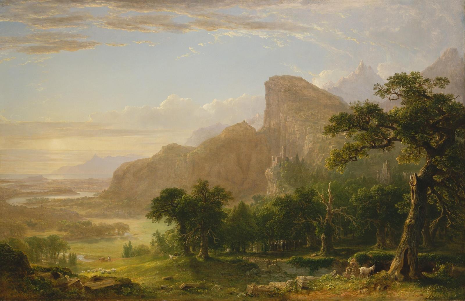 Majestic Landscape Serene Valley Wall Art