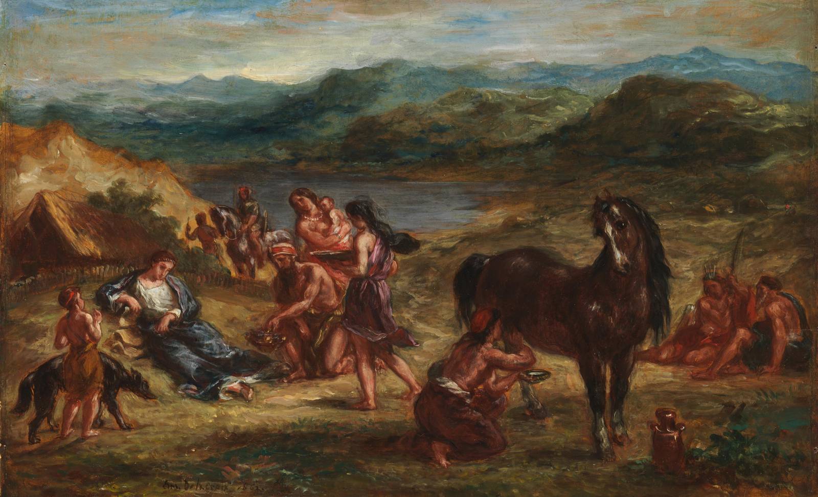 Ancient Journey Horse Scene Wall Art